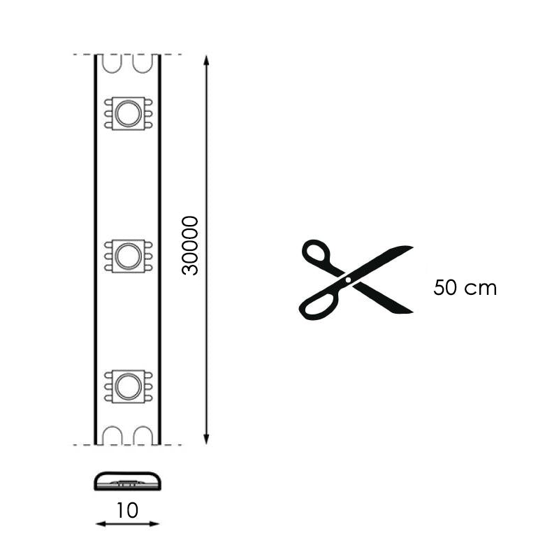 Pack Tira de Led 24V 16L Rgb - 30 Metros