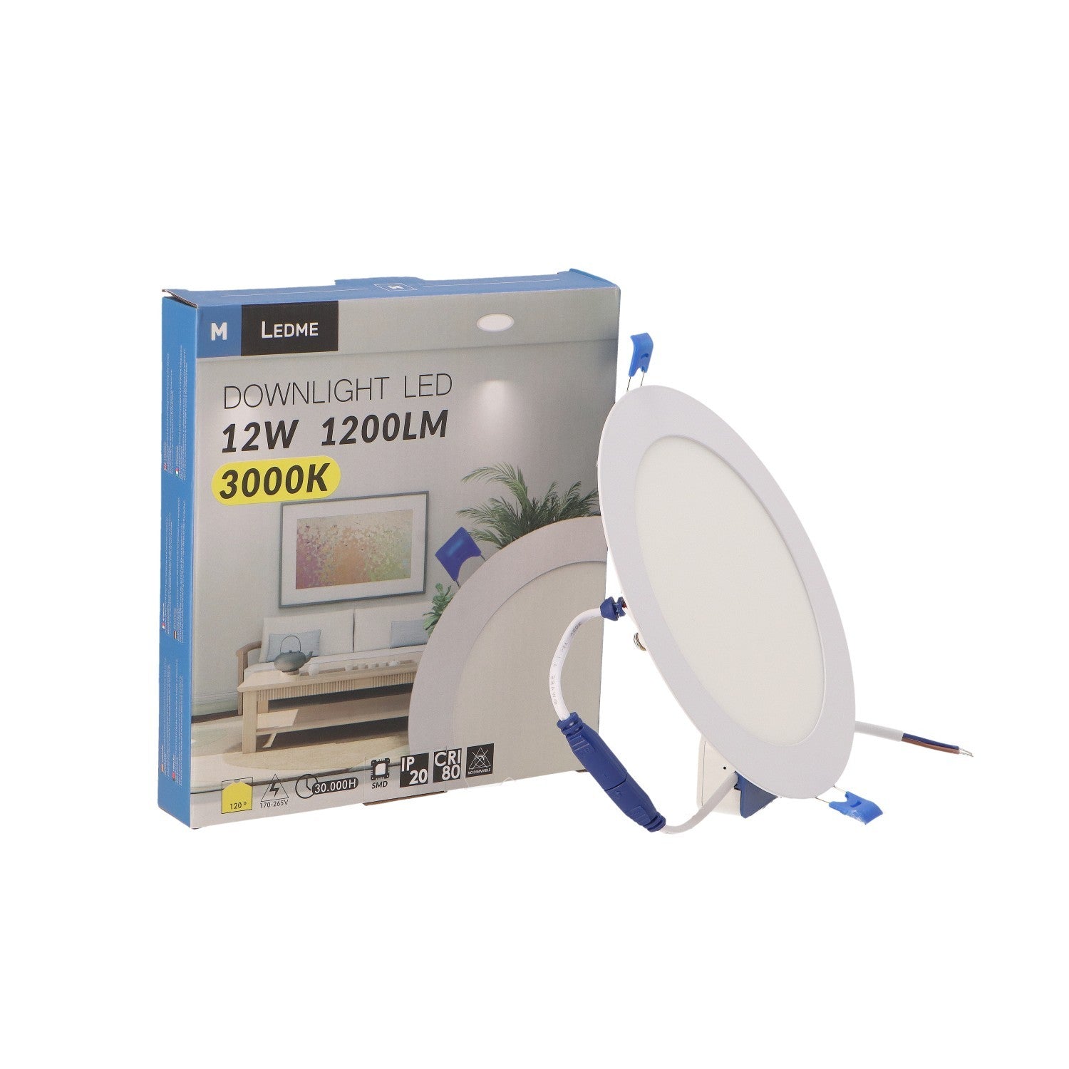 Panel Led Circular Empotrar Serie Slim