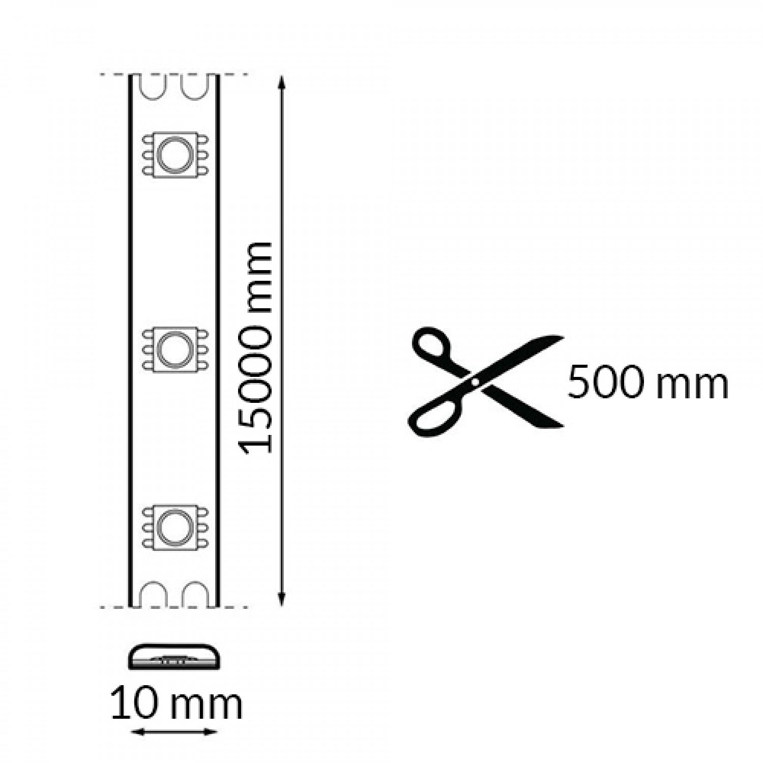 Pack Tira de Led 24V 16L Rgb - 15 Metros