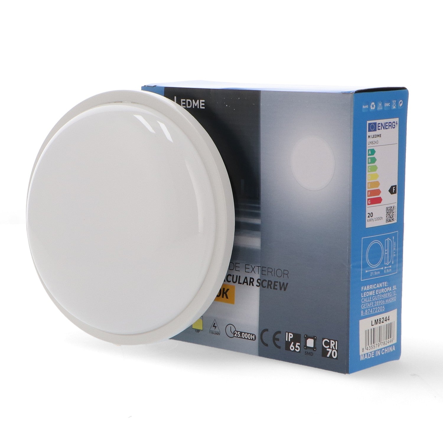 Plafón Led Screw 20W Ip65