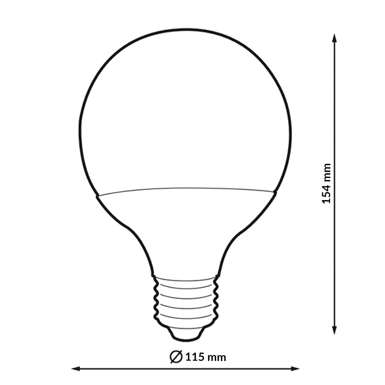 Bombilla Led E27 G120 20W