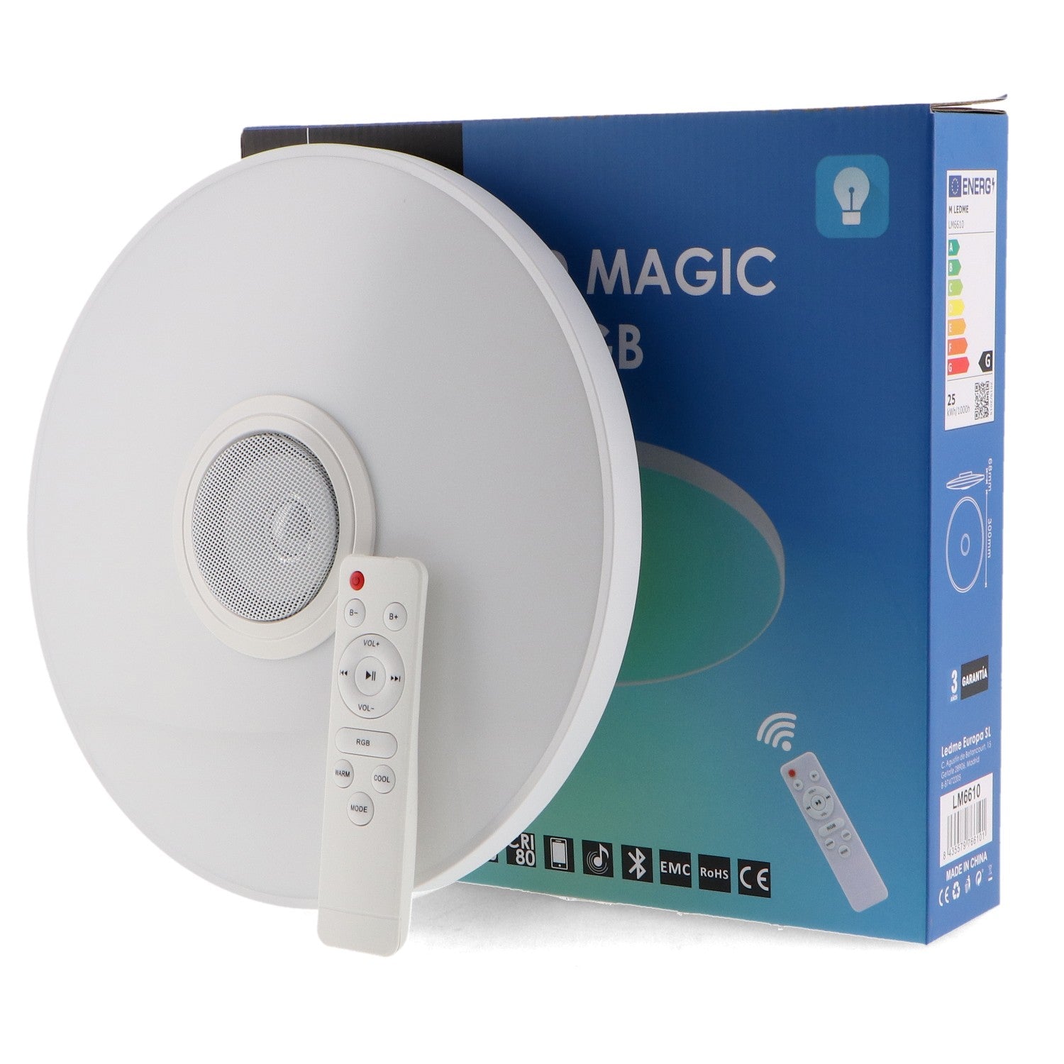 Plafón Led Magic 25W Rgb+Cct