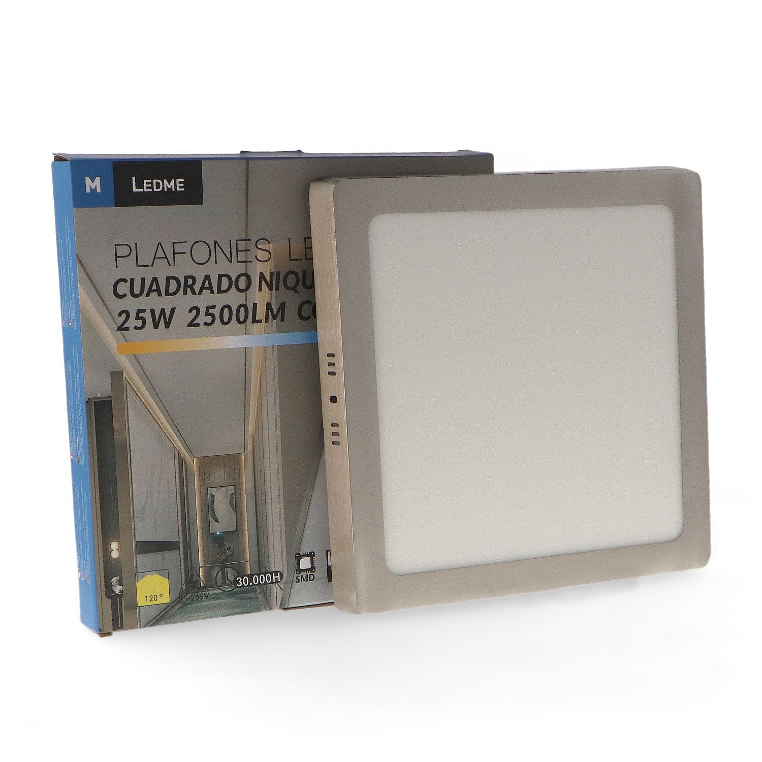 Panel de Superficie Niquel Cuadrado Cct