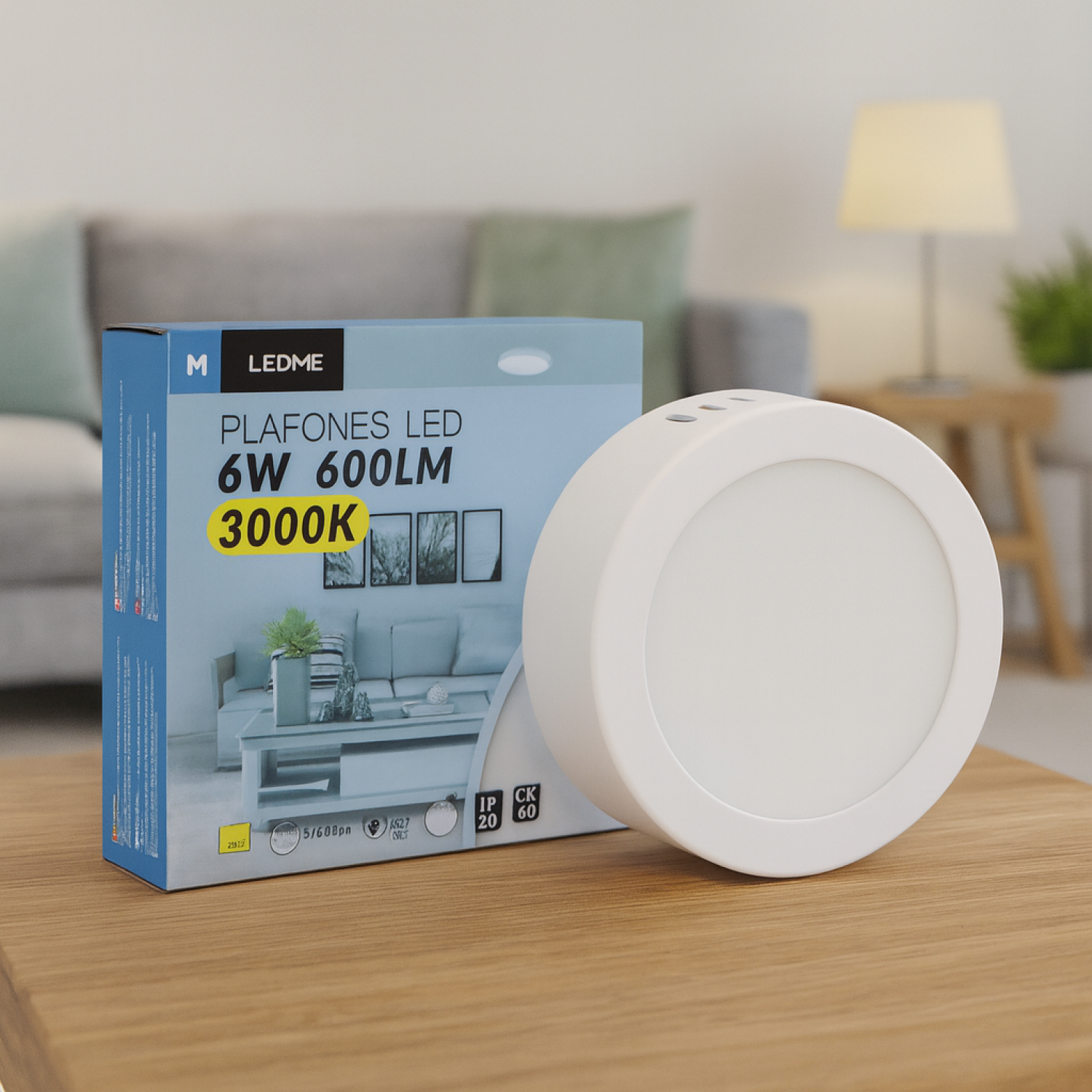 Panel de Superficie Serie Slim Circular