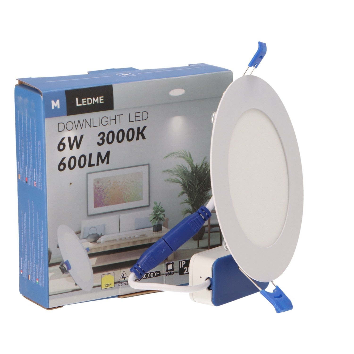 Panel Led Circular Empotrar Serie Slim