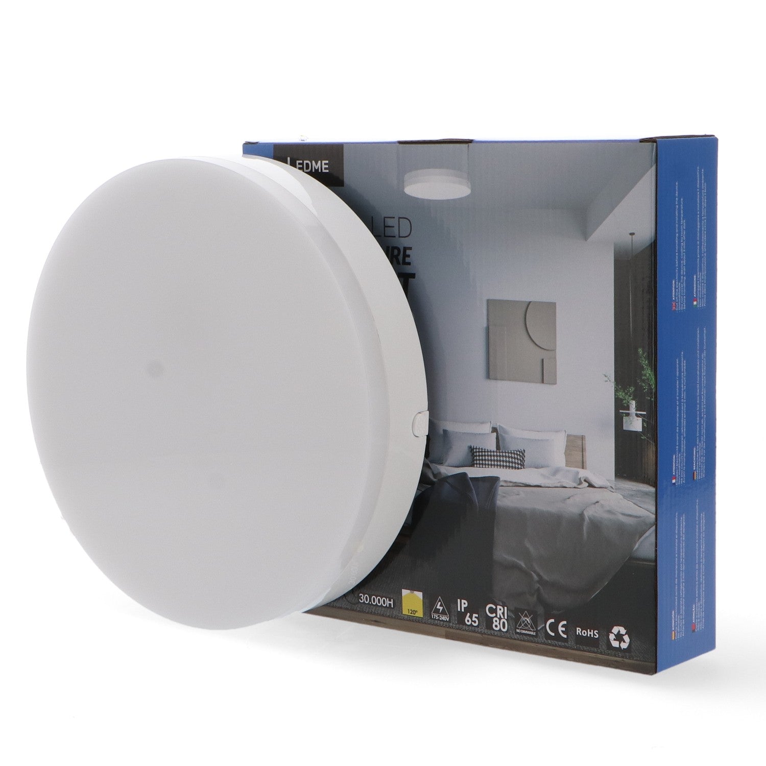 Plafón Led Round Nature 24-18-15-12W Ip65