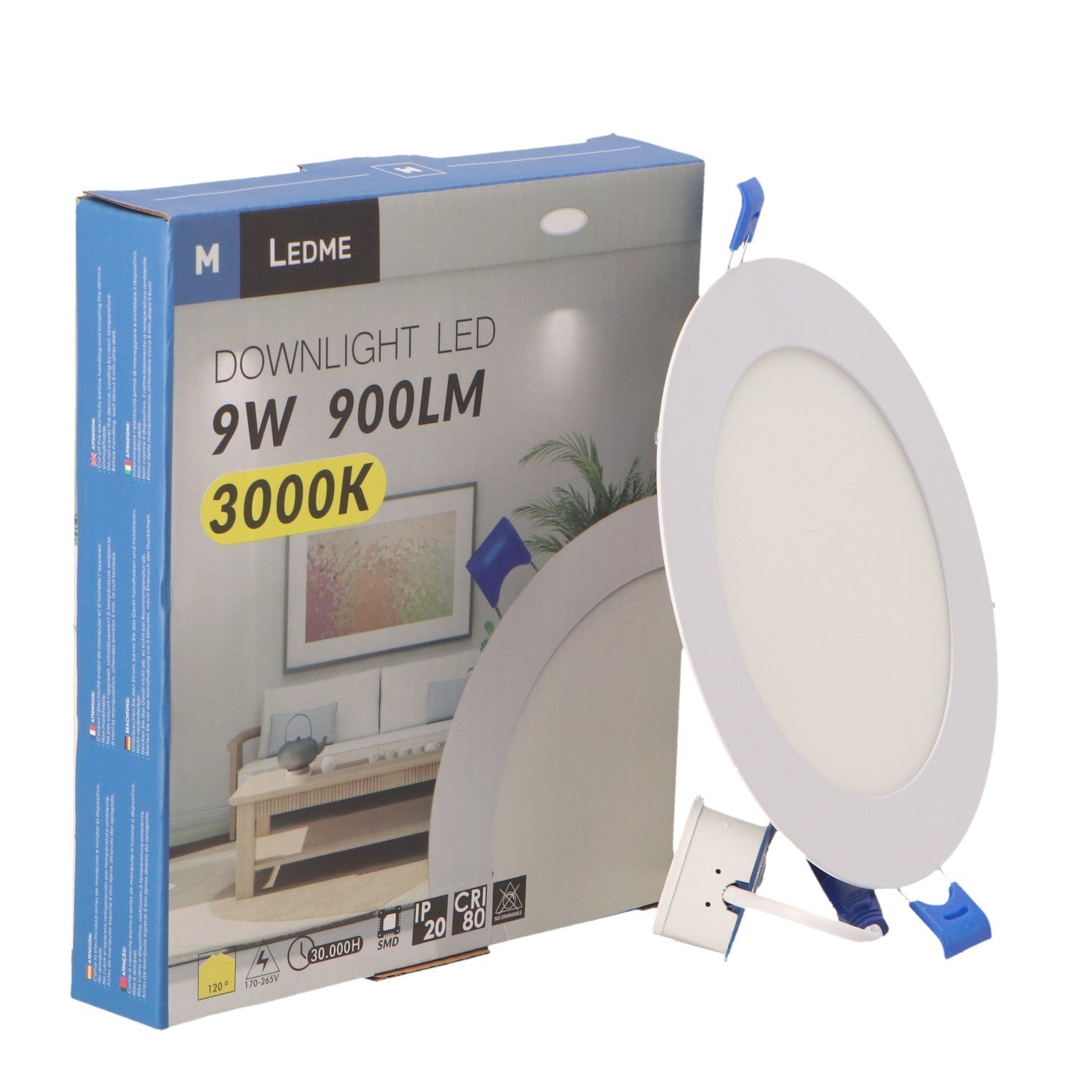 Panel Led Circular Empotrar Serie Slim