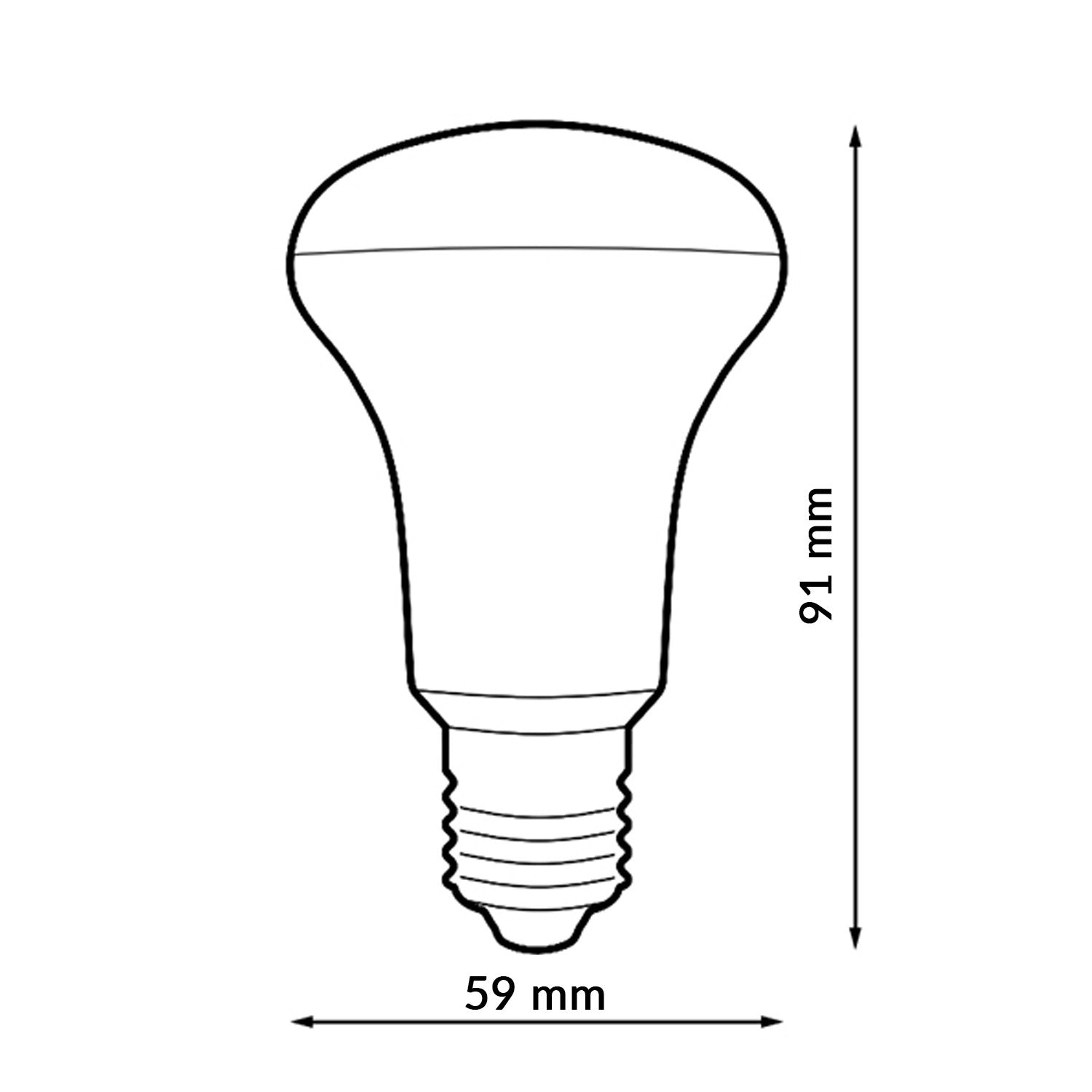 Bombilla Led E27 R63 9W