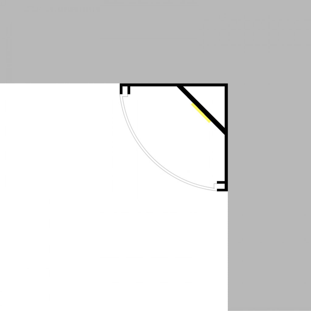 Perfil de Aluminio Esquina L - 2 Metros