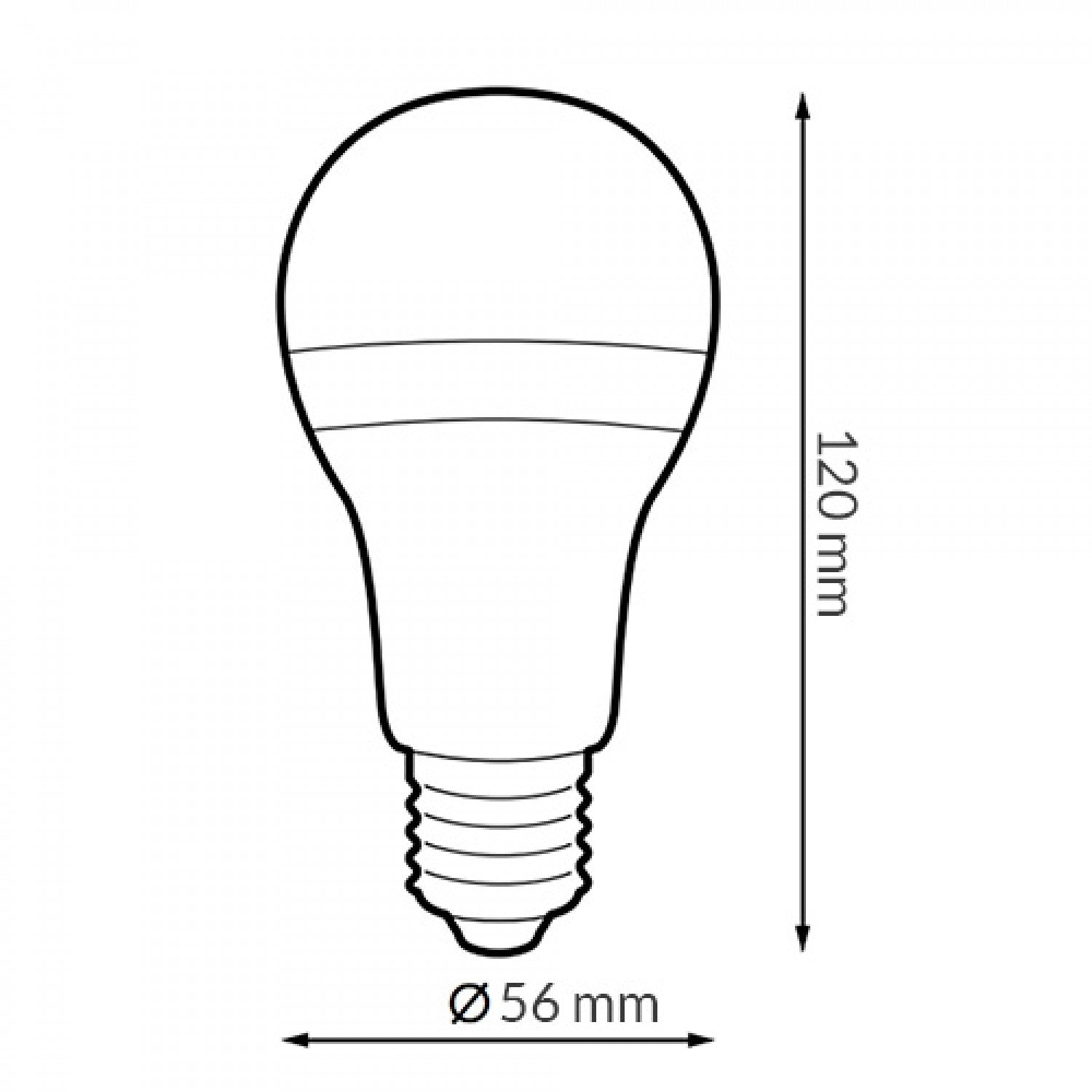 Bombilla Led E27 A70 15W