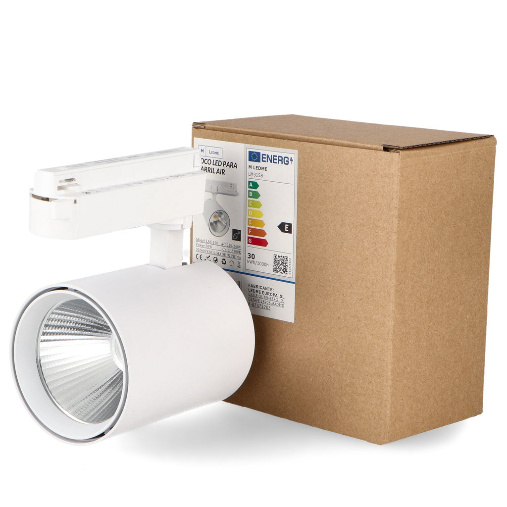 Foco LED Carril White Air 30W - CRI98 No Flicker Carnicería