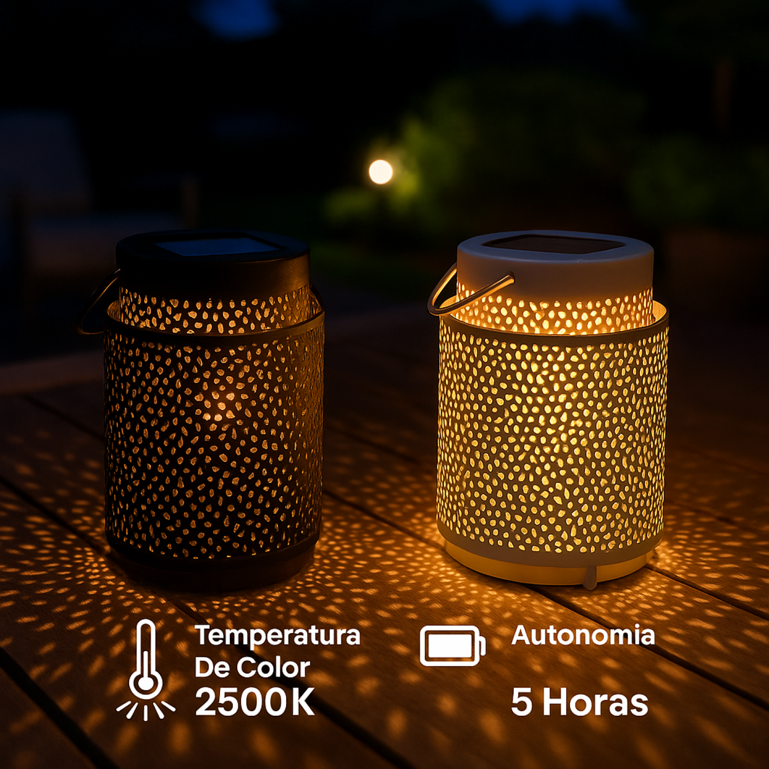 Lámpara Led Solar de Sobremesa Casablanca