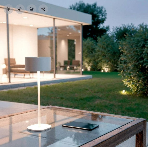 Lámpara de Mesa LED Portátil Exterior con Batería USB Recargable
