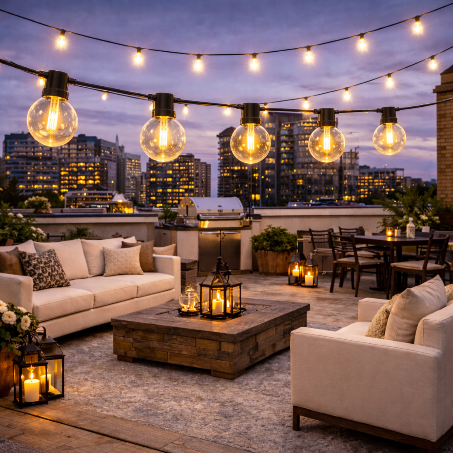 Guirnalda de 25 Bombillas 7,5M Exterior Ip56 Cable Eléctrico