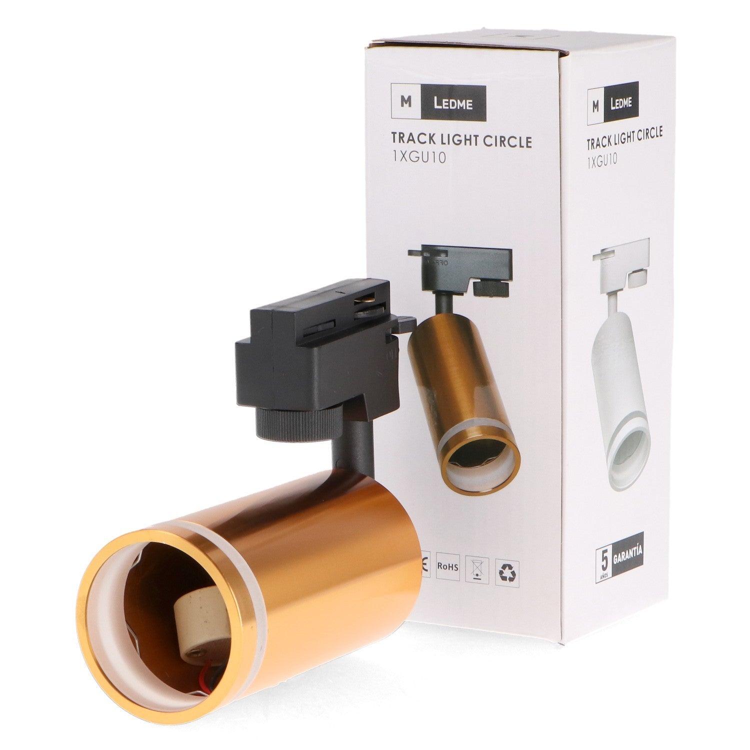 Foco Portalámparas Gu10 Para Carril Circle Monofásico