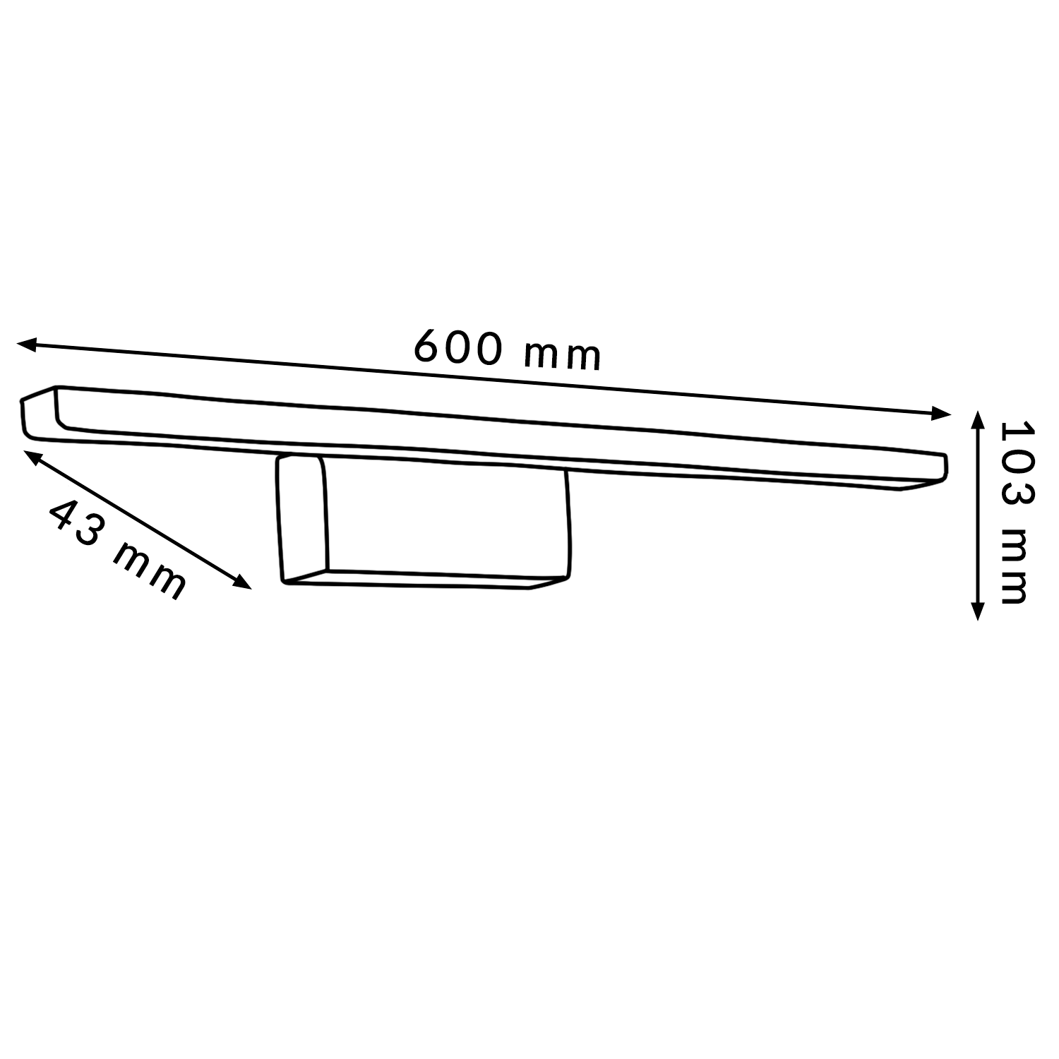Aplique de Pared Led Mirror