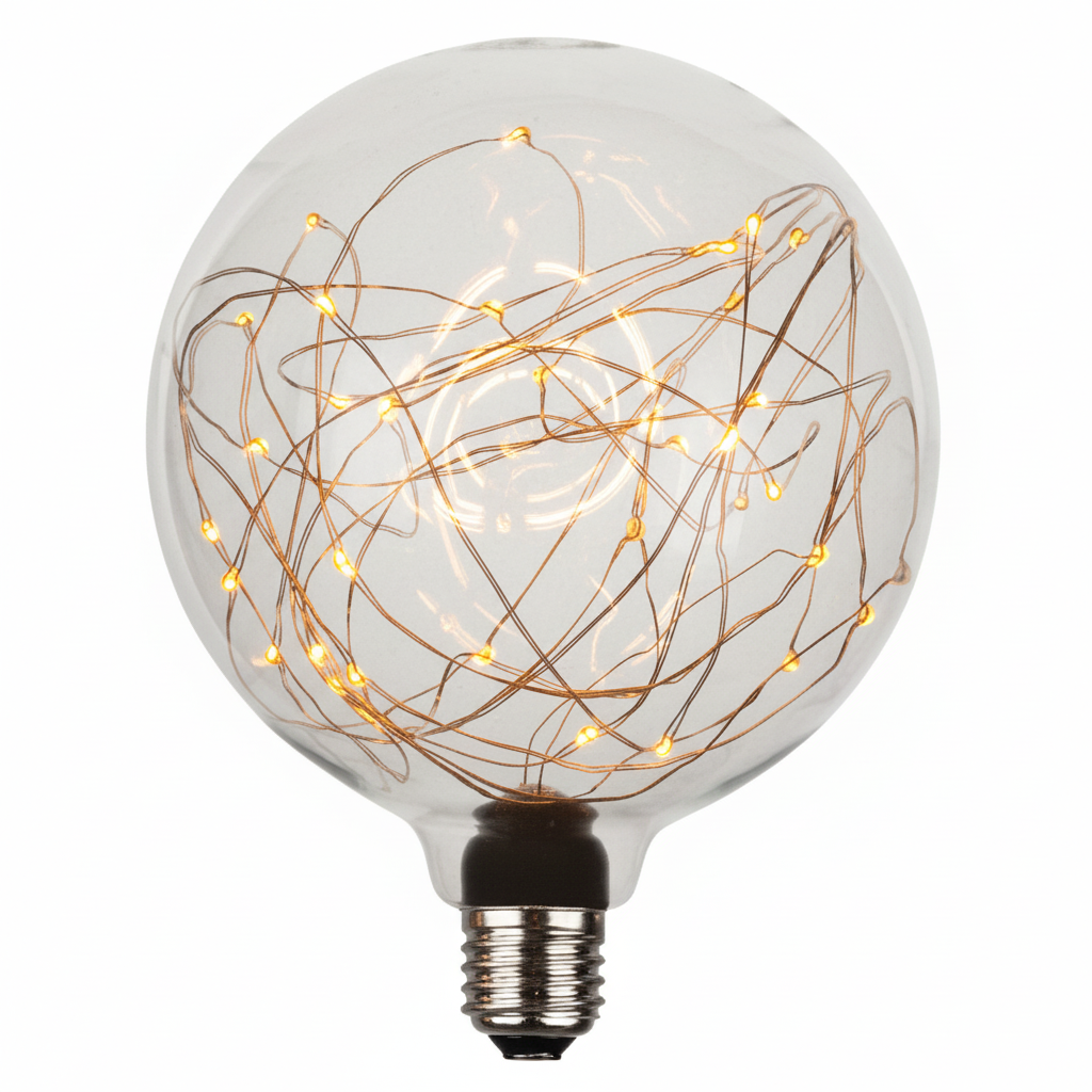 Bombilla LED Globo Estrellas iluminada