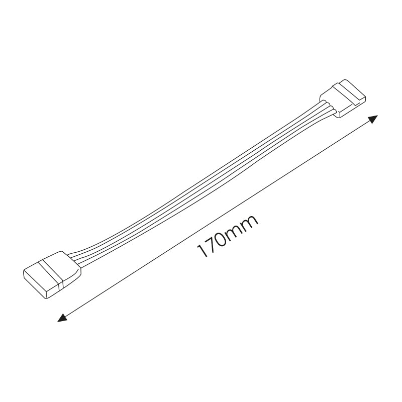 Doble Conector Rápido para Tira LED RGB SMD5050 | 170mm | M LEDME