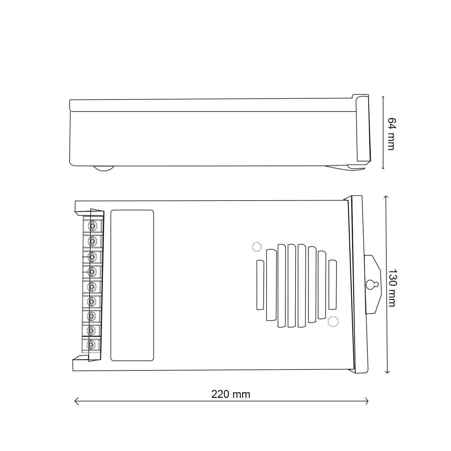 Fuente de Alimentación para Tiras LED | 1000W | 24V DC | IP45 | Aluminio | Universal