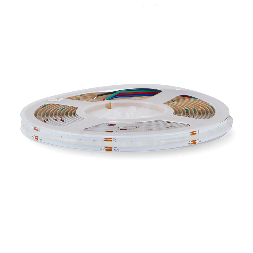 Tira LED COB RGB Nake 24V | 576 LED/m | 15W/m | IP20 | 5 Metros | Color Continuo