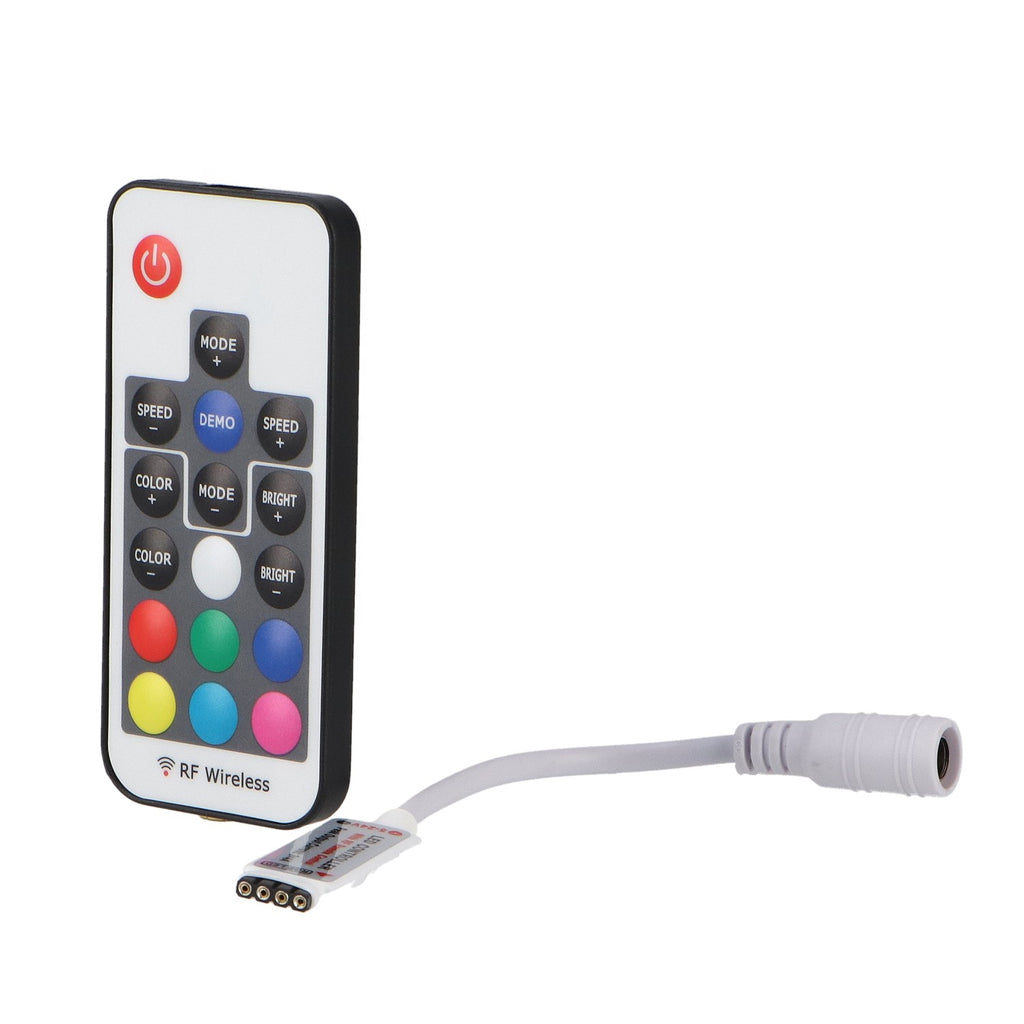 Controlador Mini para Tiras LED RGB | Control RF | 12/24V DC | M LEDME