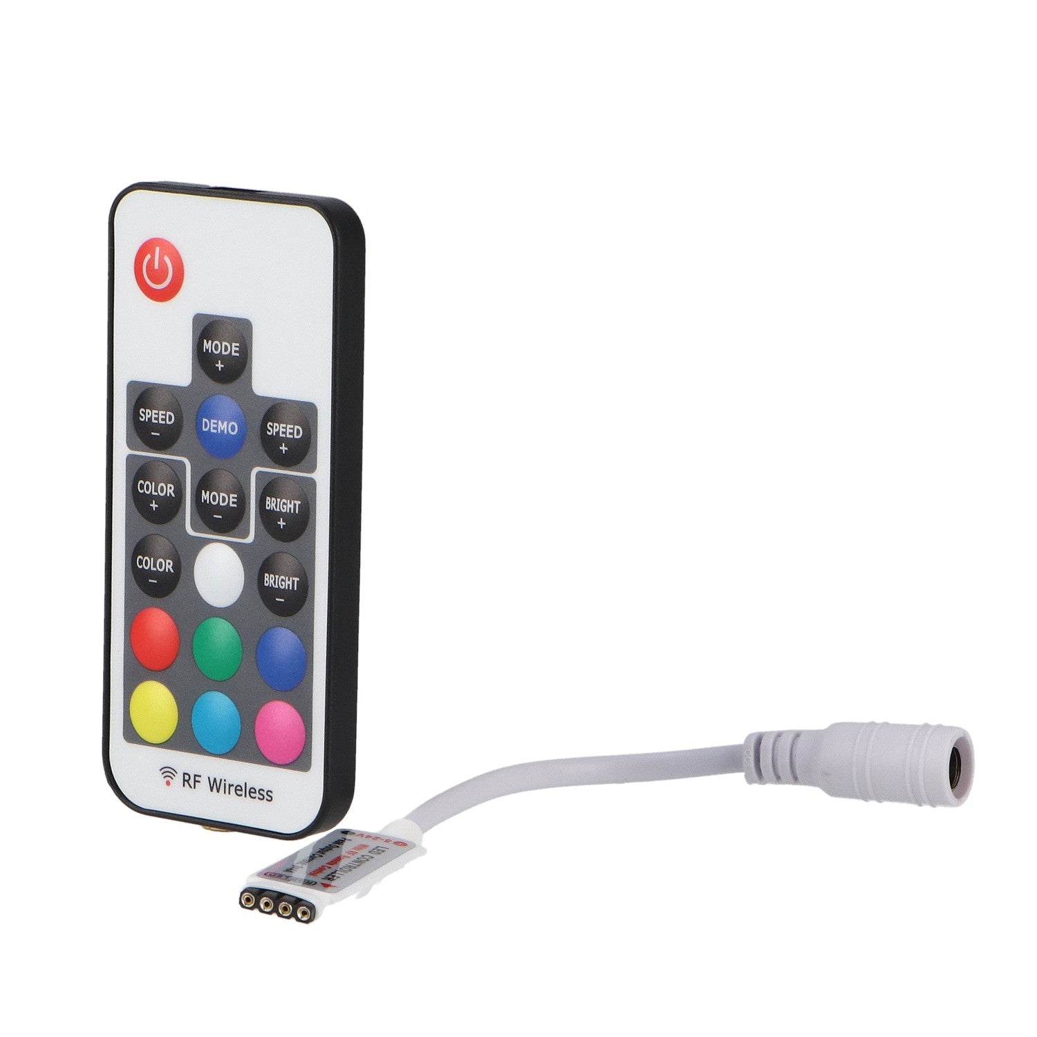 Controlador Mini para Tiras LED RGB | Control RF | 12/24V DC | M LEDME