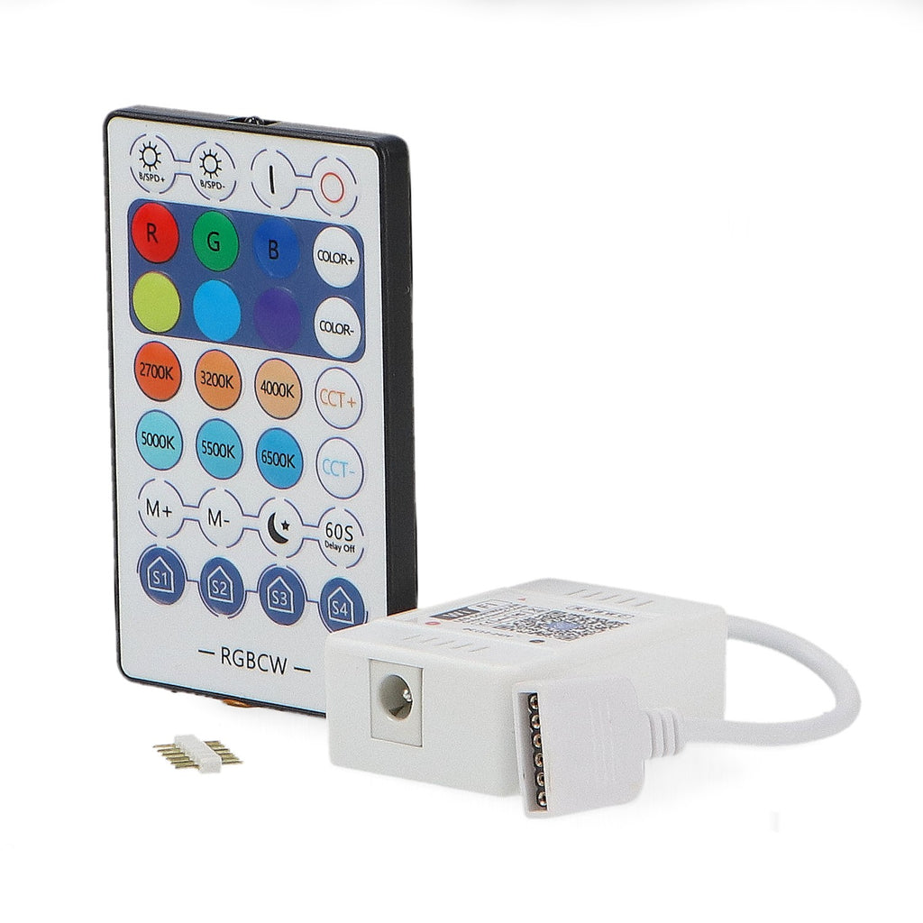 Controlador WiFi para Tiras LED RGB+CCT | 5-24V DC | App + Mando | M LEDME