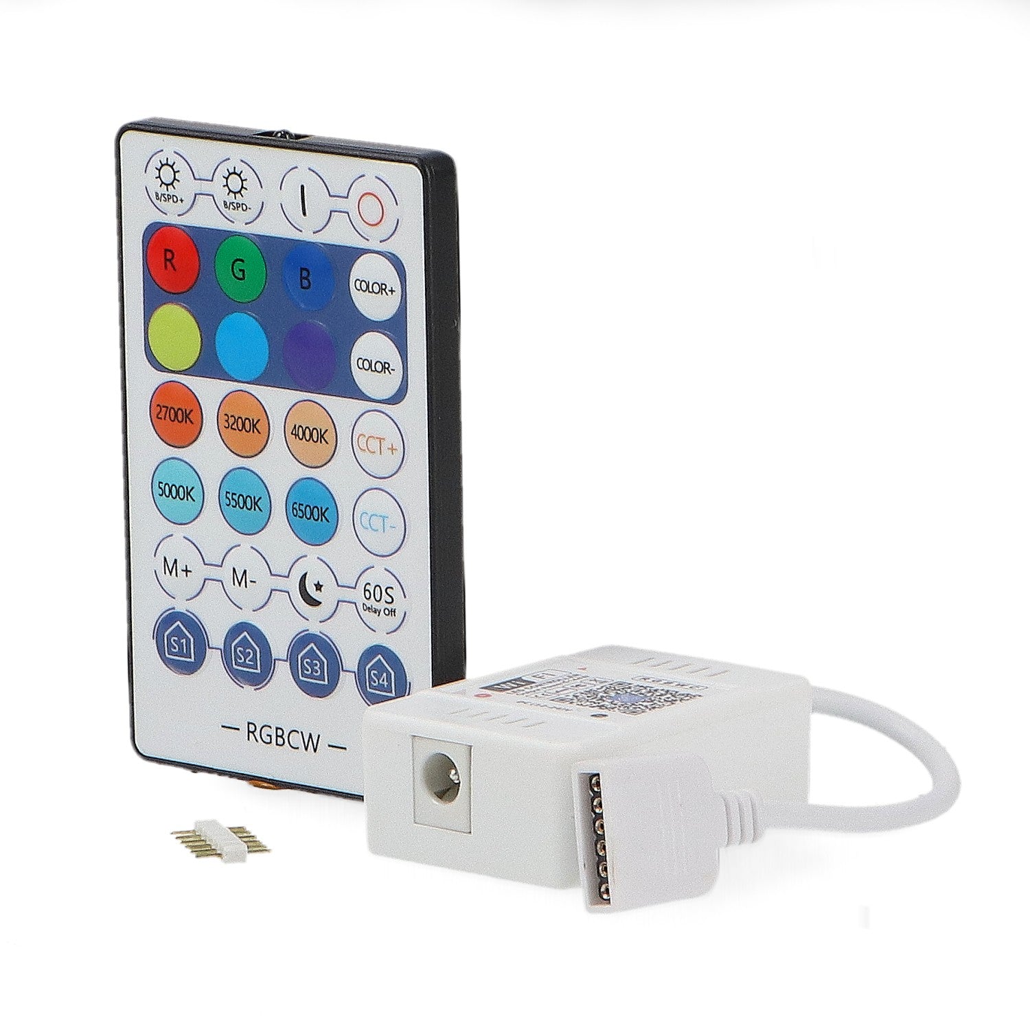 Controlador WiFi para Tiras LED RGB+CCT | 5-24V DC | App + Mando | M LEDME