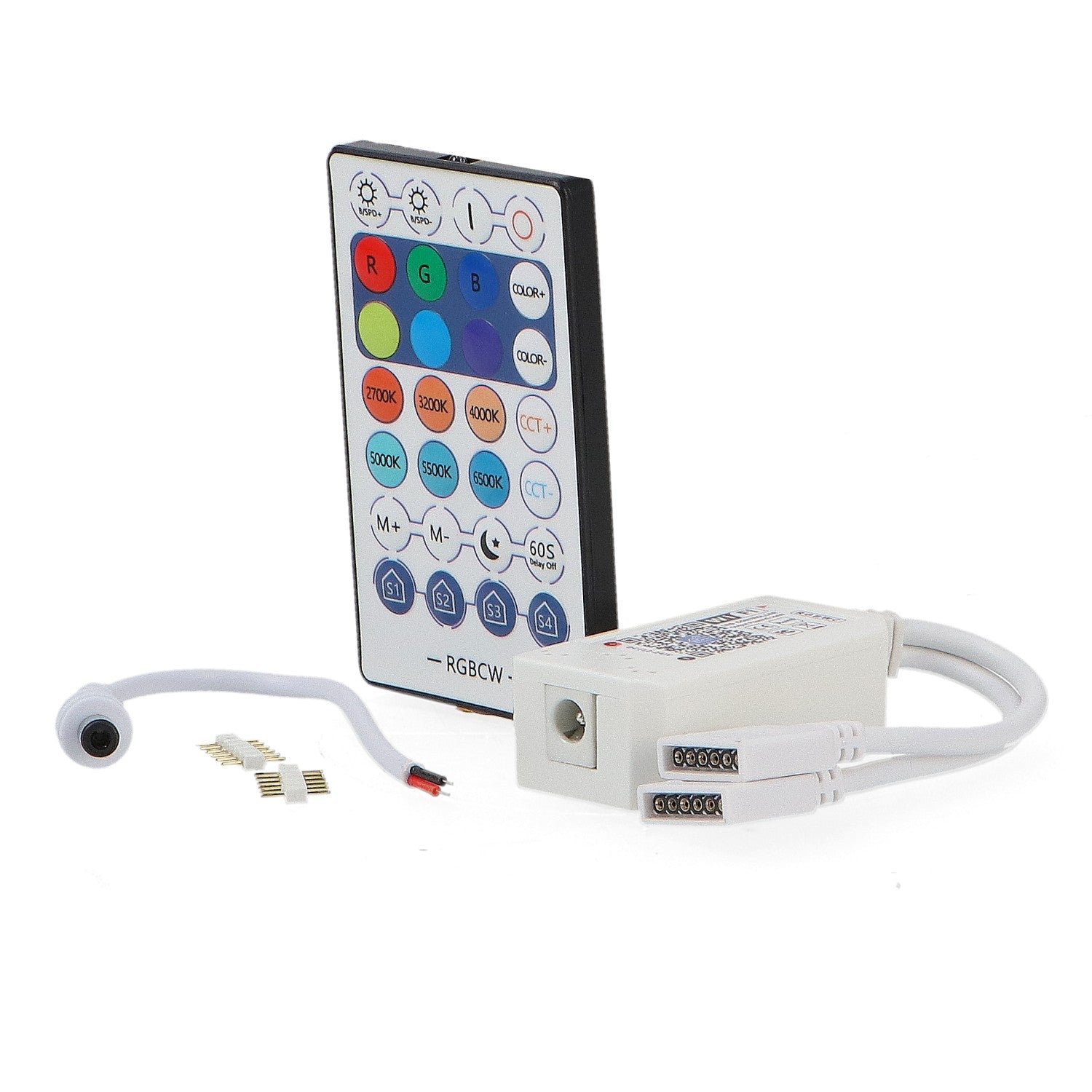 Controlador Mini para Tiras LED RGBW | WiFi + IR | App Magic Home | 12/24V | M LEDME