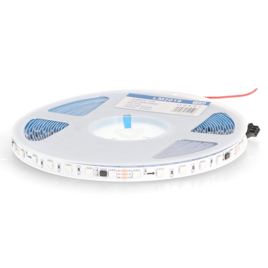 Tira LED Digital RGBIC WS2811 Mixt 24V | 10 Metros | IP20 | 14W/m | Direccionable