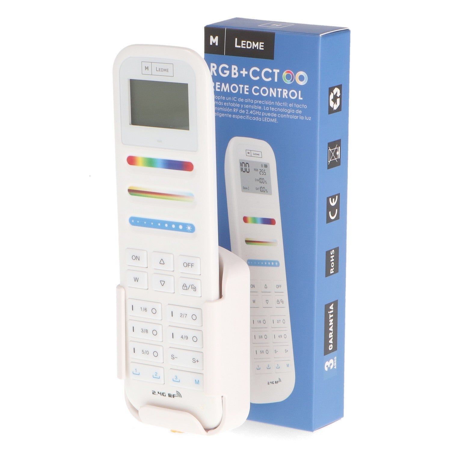 Mando RF para Controlador LED RGB y CCT | 100 Zonas | 30m | M LEDME