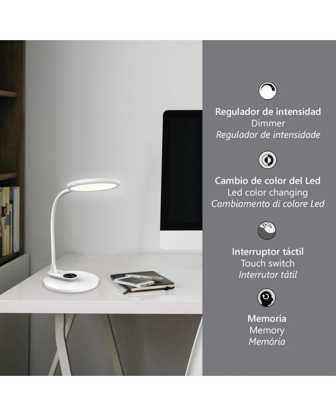 Flexo Aplique LED Edgar 2 en 1 | 9W | Blanco o Negro | 530lm