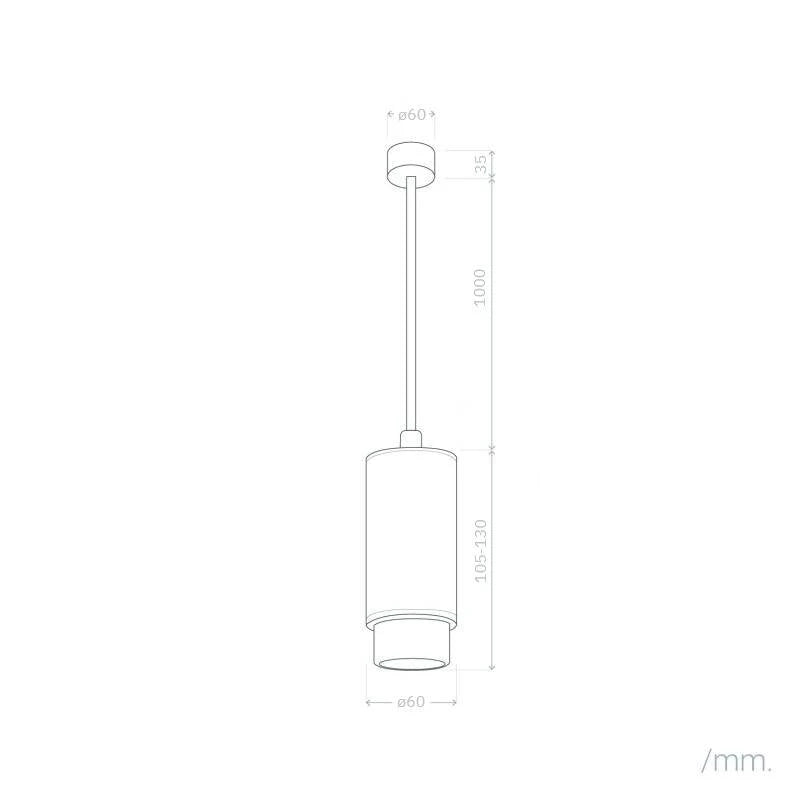 Lámpara Colgante Aluminio Cuarzo Multiángulo GU10 | Negro | 10-50°