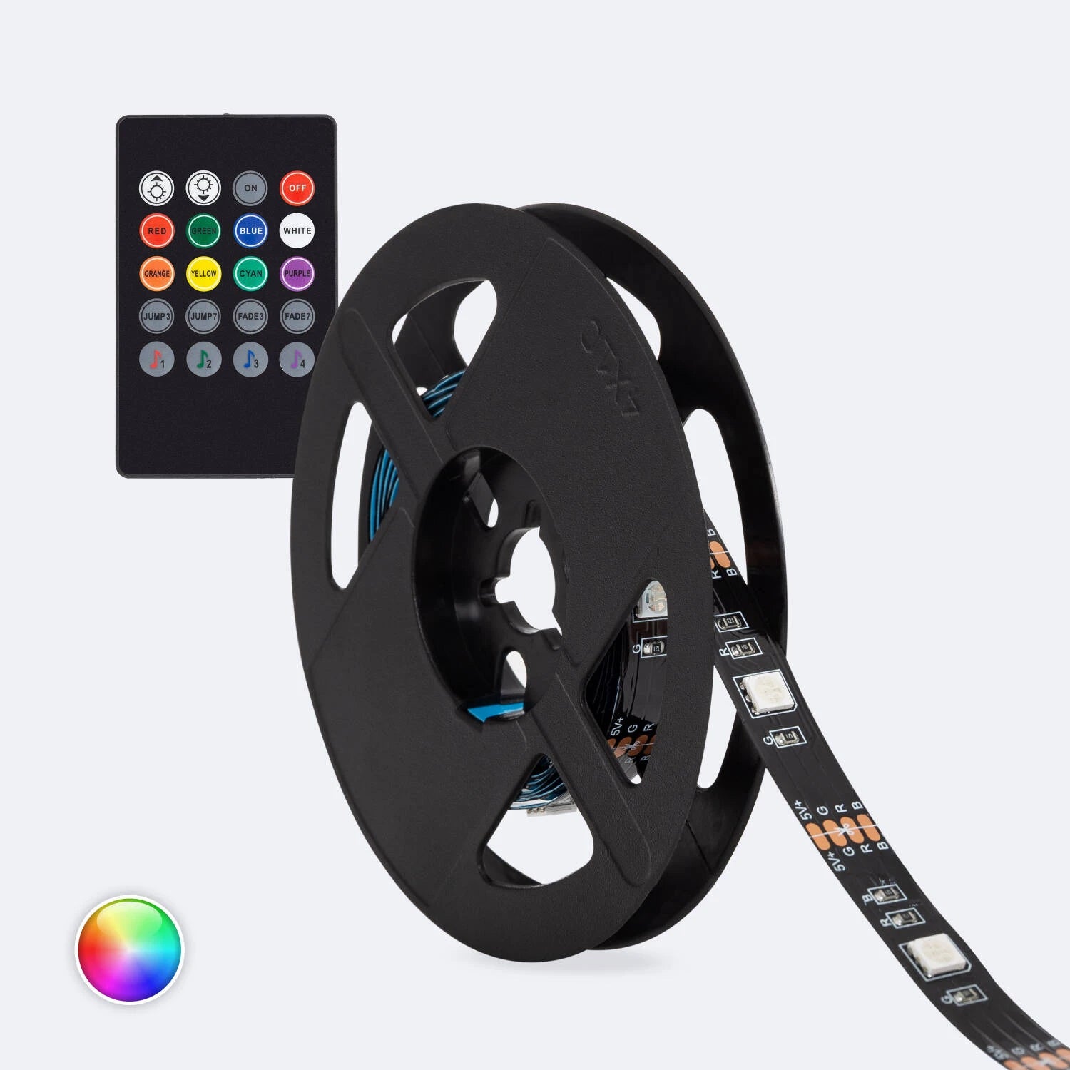 Tira LED RGB USB TV y Monitor | 5V | 2m con Mando