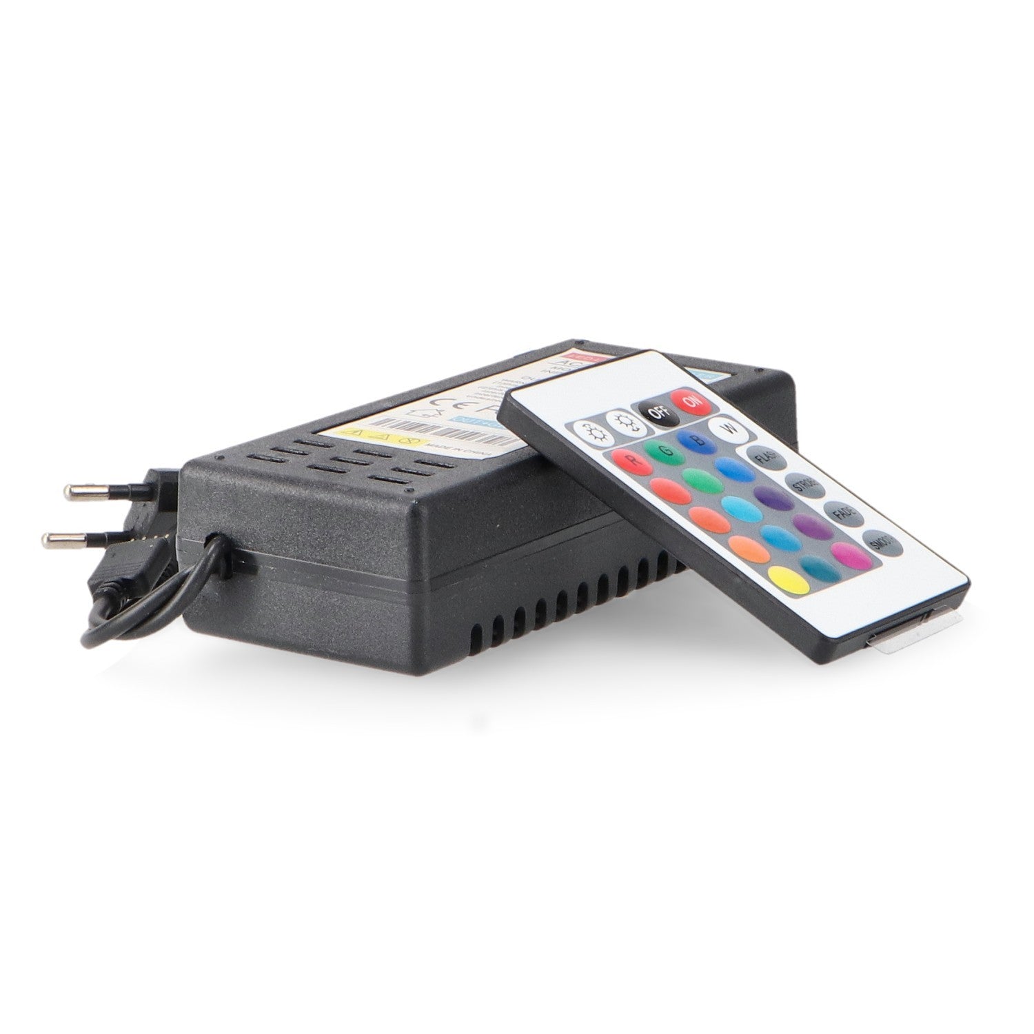 Adaptador de Corriente para Tiras LED RGB | 60W | 12V DC | IP20 | Con Mando a Distancia