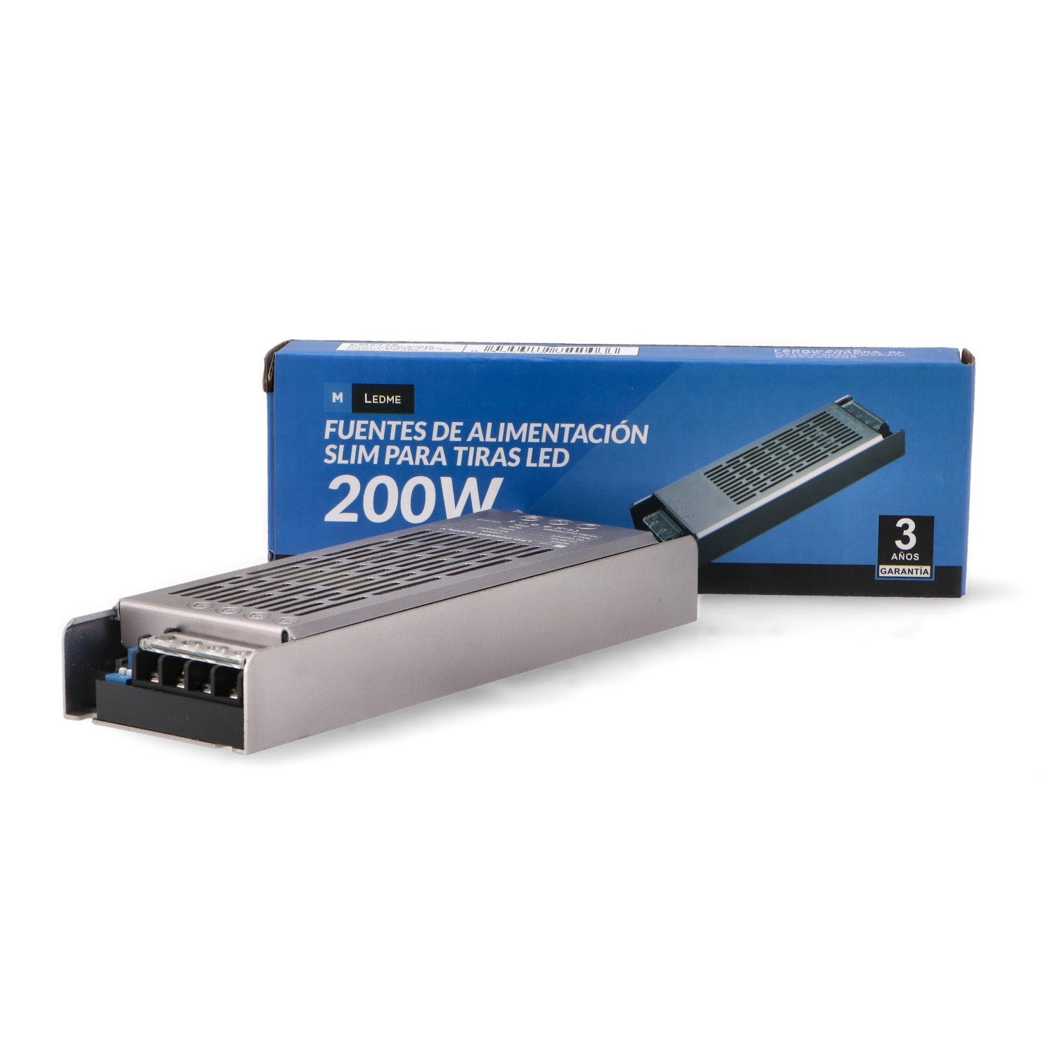 Fuente de Alimentación Slim para Tiras LED | 200W | 12V DC | IP44 | Aluminio