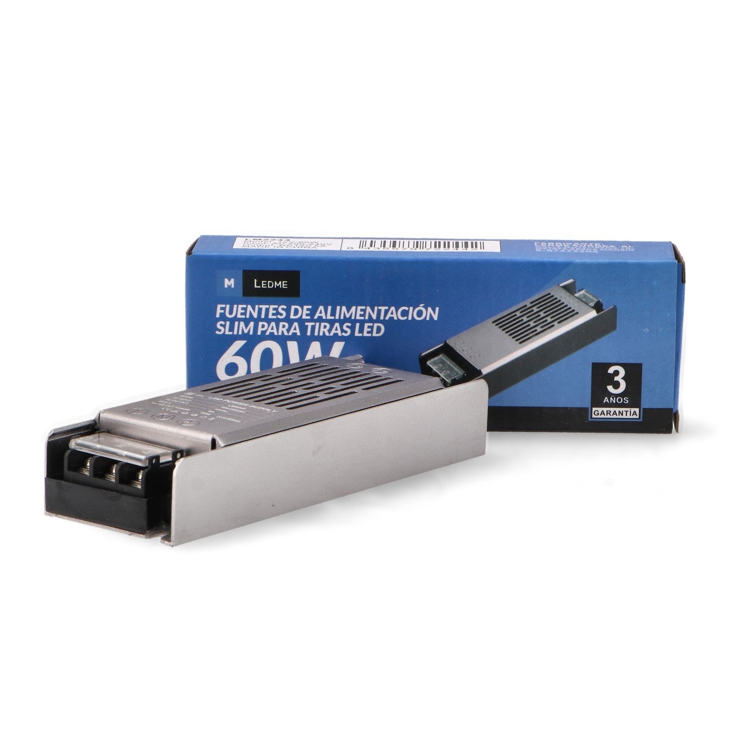 Fuente de Alimentación Slim para Tiras LED | 12V DC | IP44 | 60W-400W | Aluminio