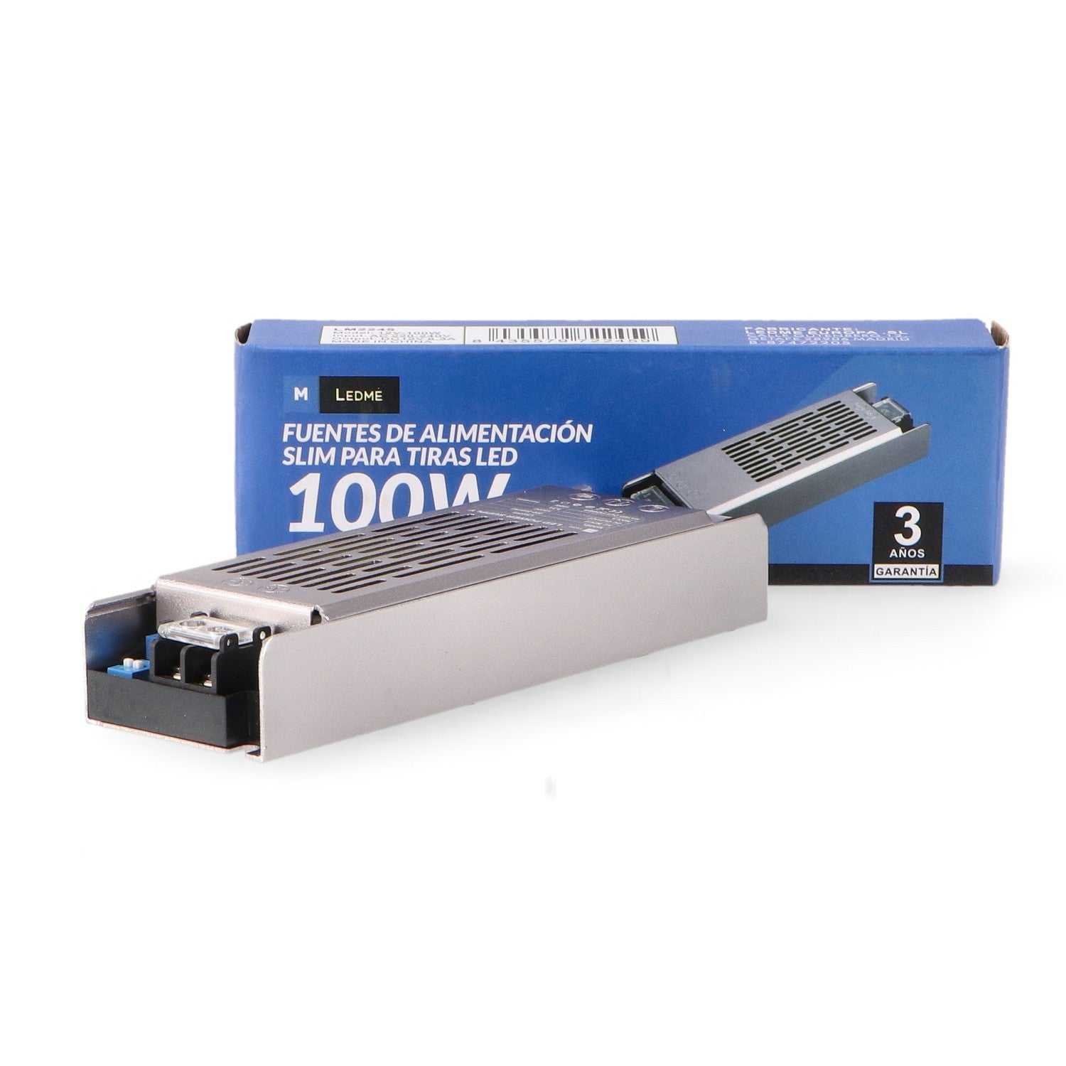 Fuente de Alimentación Slim para Tiras LED | 12V DC | IP44 | 60W-400W | Aluminio