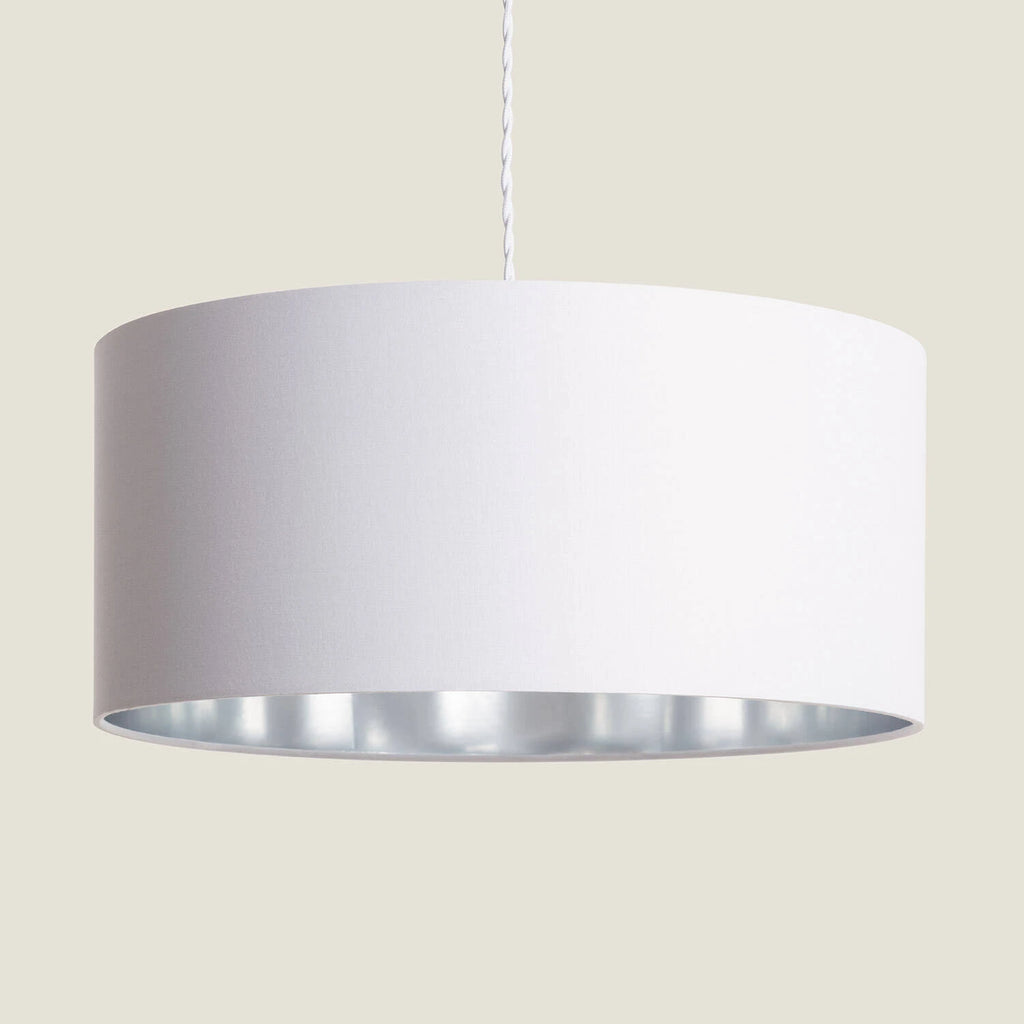 Lámpara Colgante Lino Reflect | E27 | Blanco