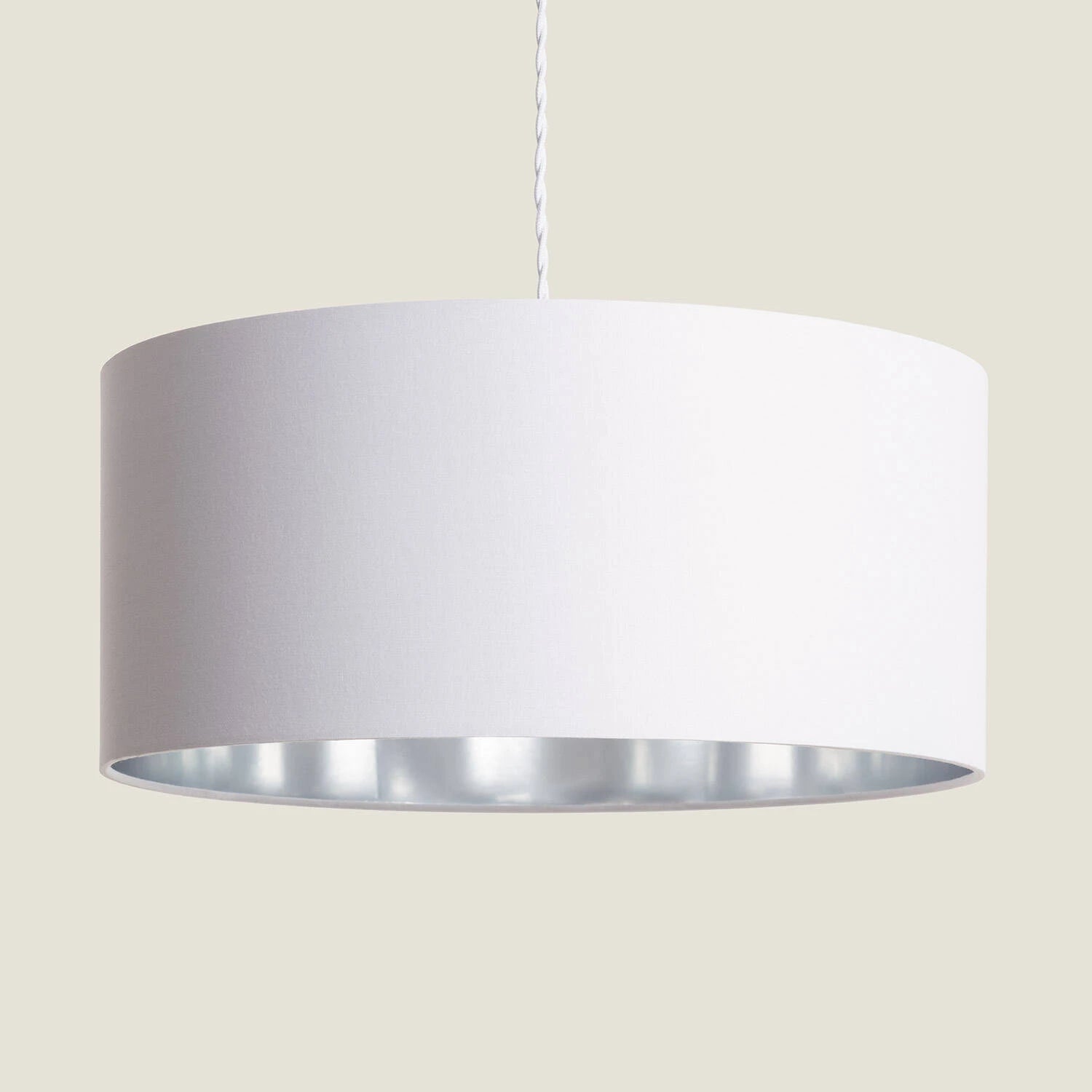 Lámpara Colgante Lino Reflect | E27 | Blanco