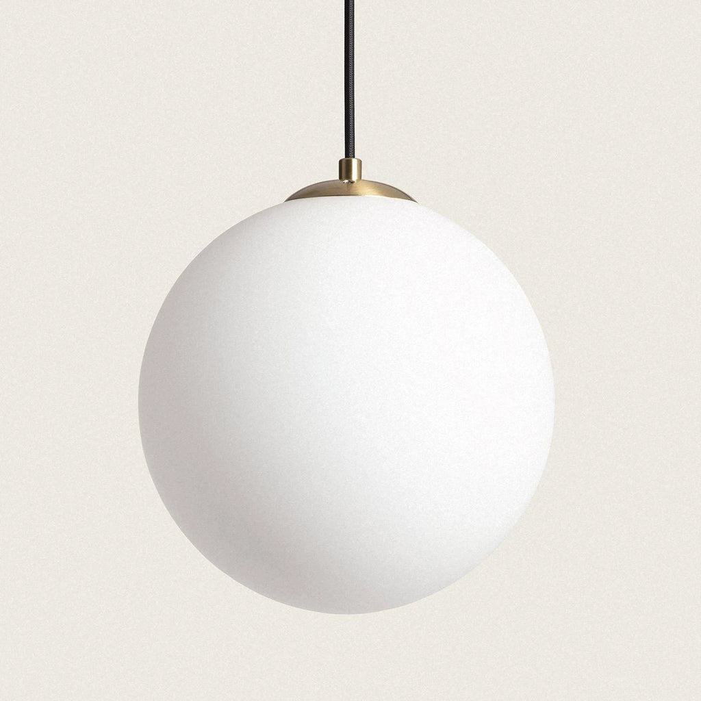 Lámpara Colgante Metal y Cristal Moonlight Brass | E27 | Dorado