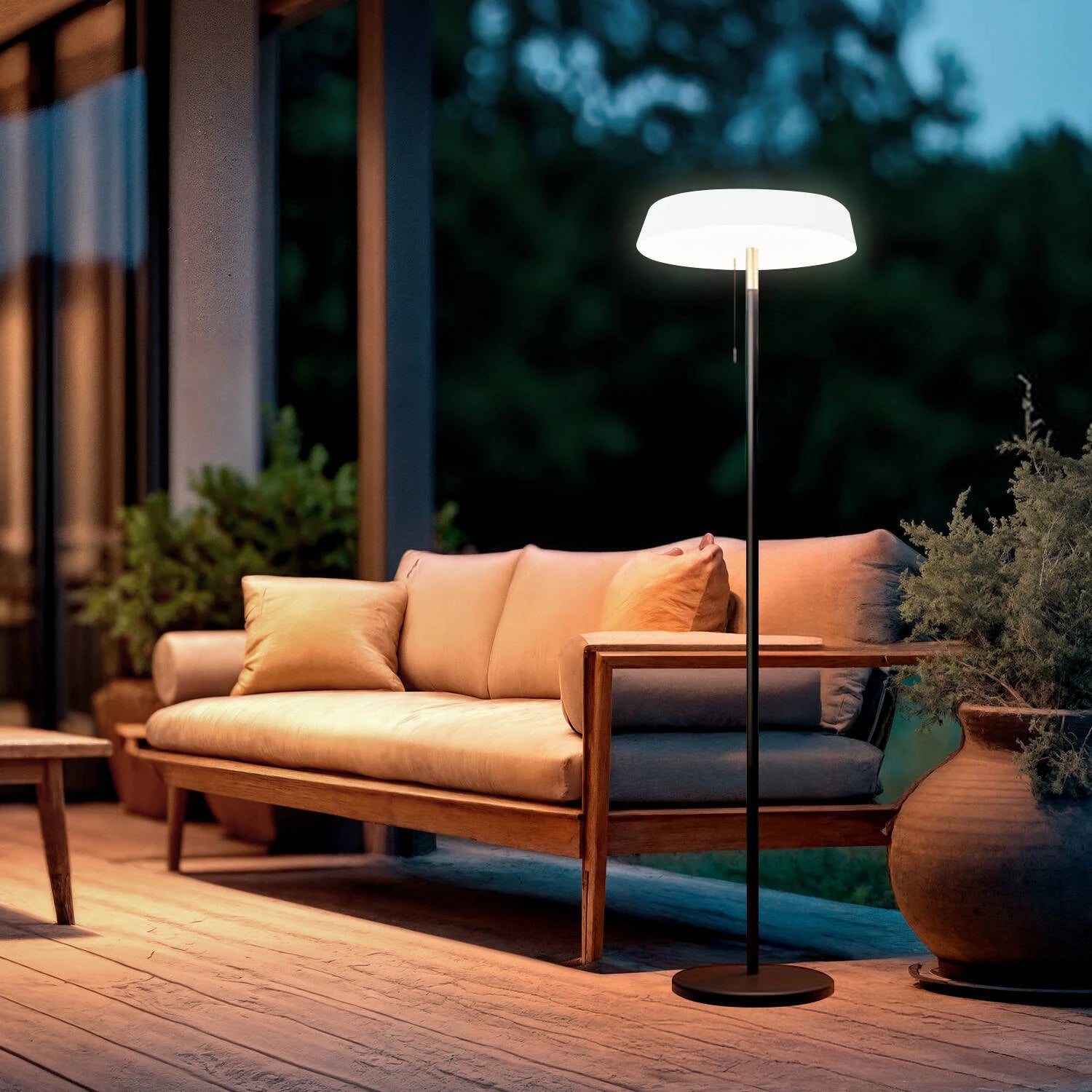 Lámpara de Pie Solar Exterior LED 2.6W Aldana | IP44 Interior/Exterior