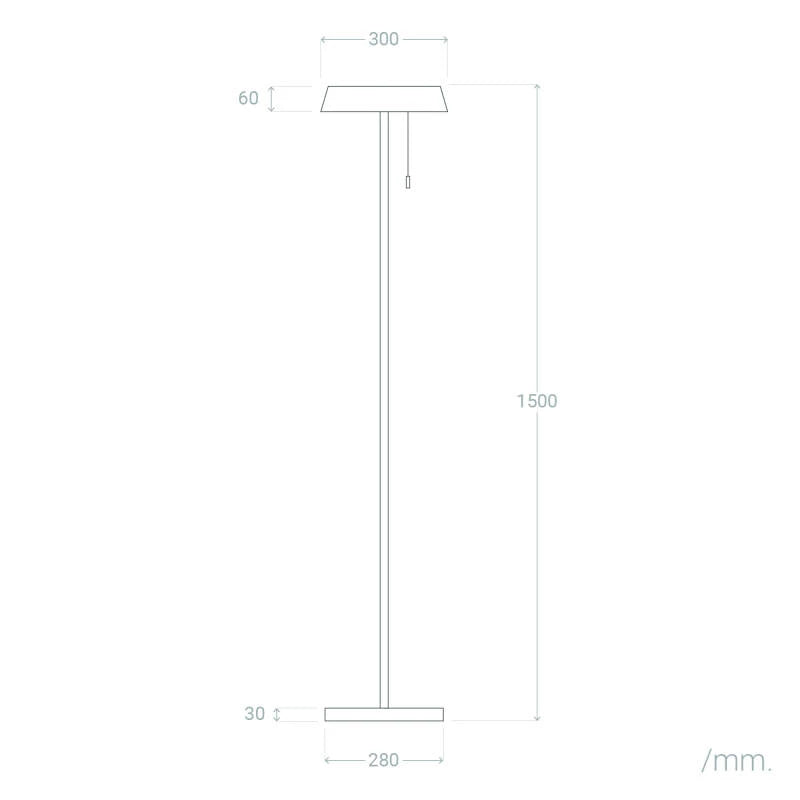 Lámpara de Pie Solar Exterior LED 2.6W Aldana | IP44 Interior/Exterior