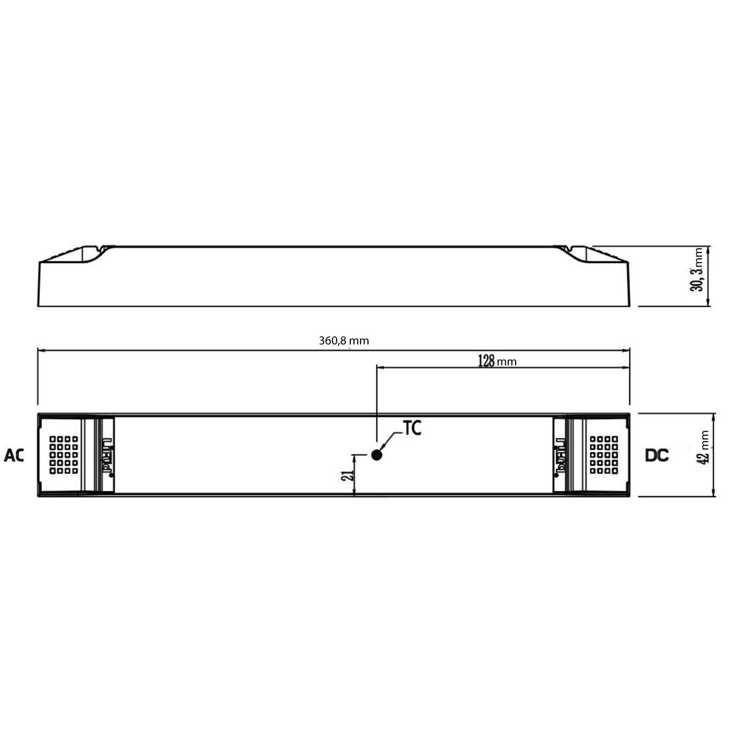 Fuente de Alimentación Lifud Regulable 0-10V/PWM/Rx CCT para Tiras LED Tunable White | 24V DC | 150W | Flicker Free | 5 años
