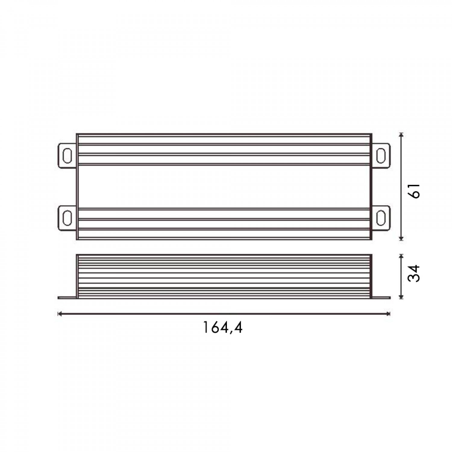 Fuente de Alimentación Lifud Exterior | 100W | 24V DC | IP67 | -40°C~+60°C | 100-277V | 5 años
