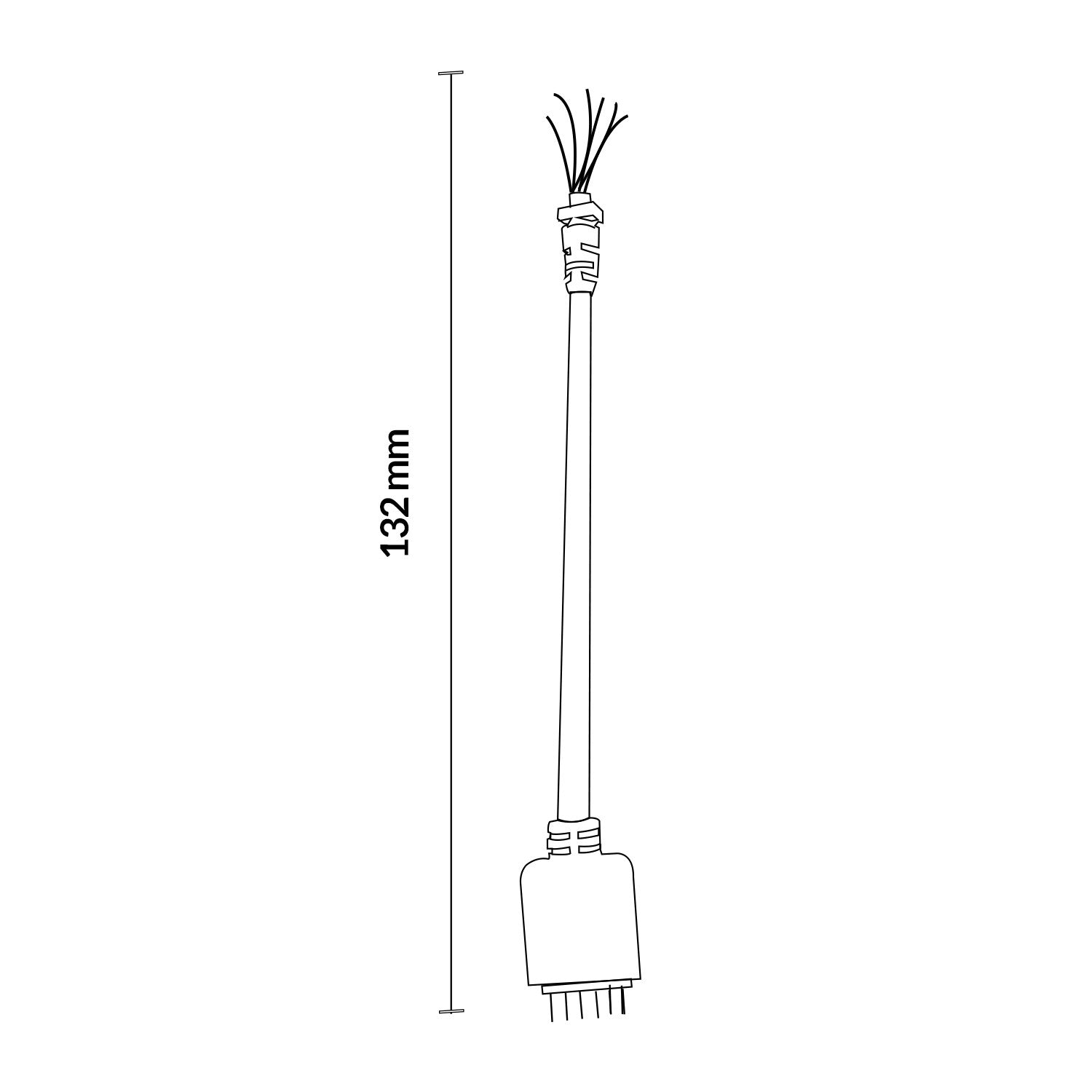 Cable Conector para Tira LED Fullstack SMD5050 | 12V DC | 132mm | M LEDME