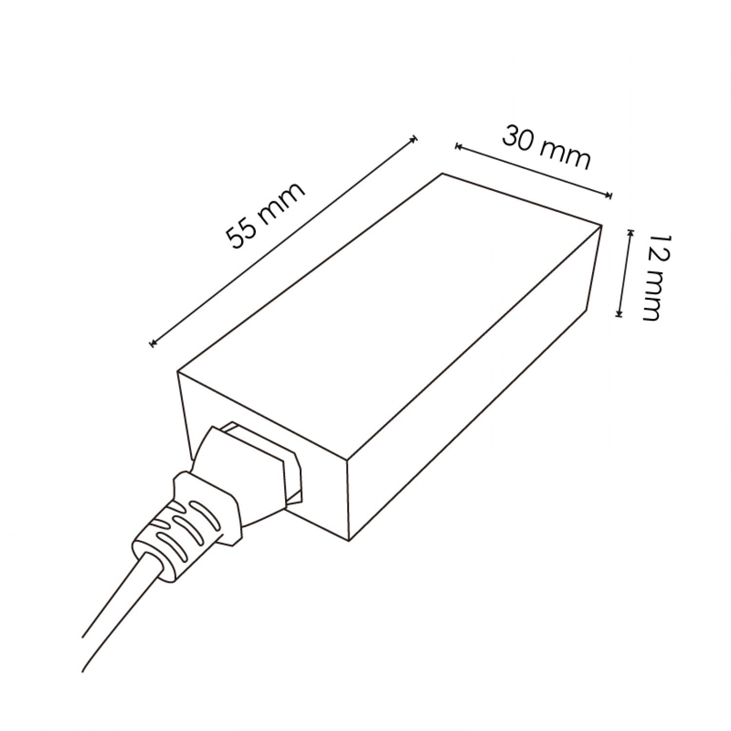 Adaptador de Corriente para Tiras LED | 60W | 12V DC | IP20 | 170-265V