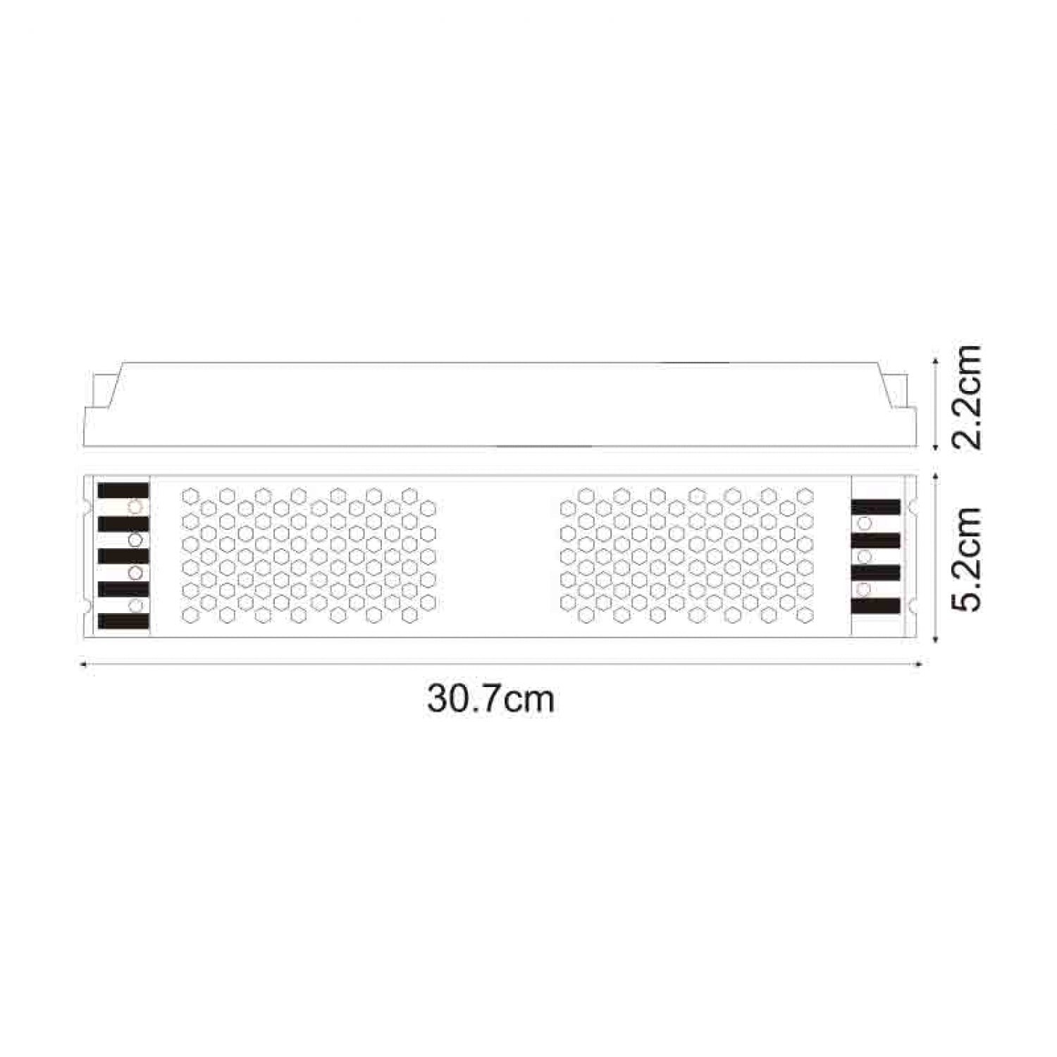 Fuente de Alimentación Slim para Tiras LED | 300W | 12V DC | IP44 | Aluminio