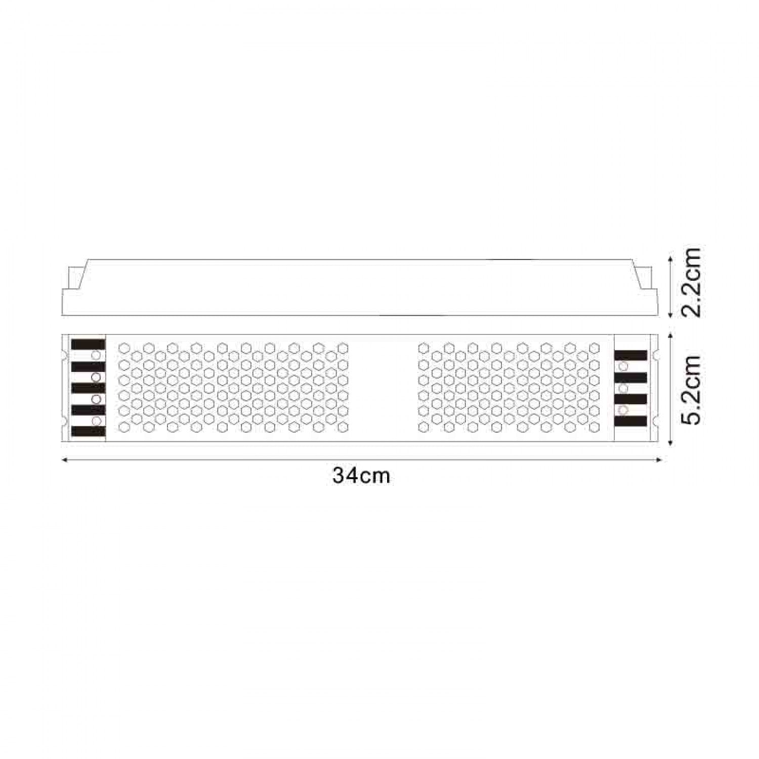 Fuente de Alimentación Slim para Tiras LED | 400W | 12V DC | IP44 | Aluminio