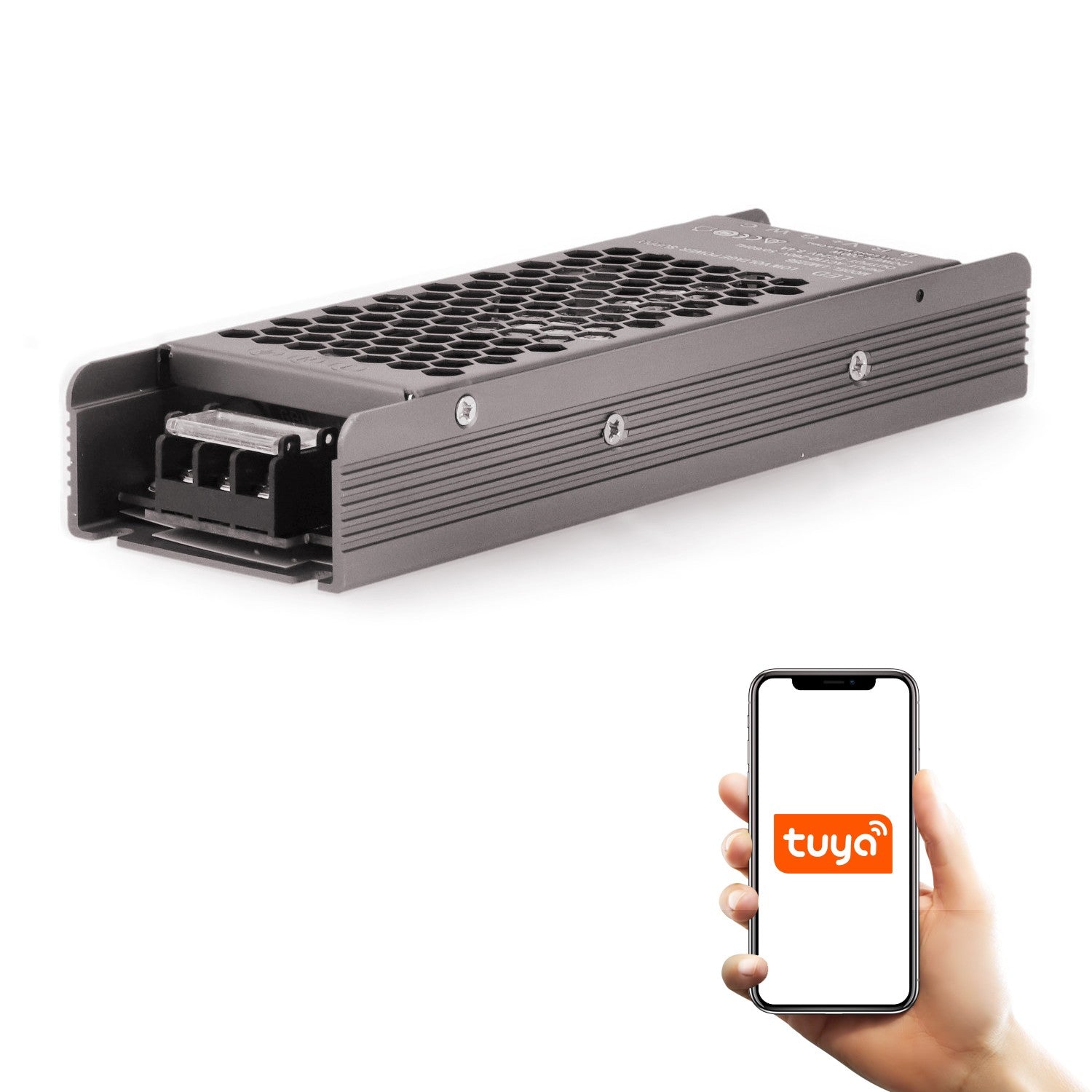 Fuente de Alimentación Regulable Bluetooth Mesh 5.0 Tuya | RGB+CCT | 24V DC | 200W-400W | App Tuya | Aluminio